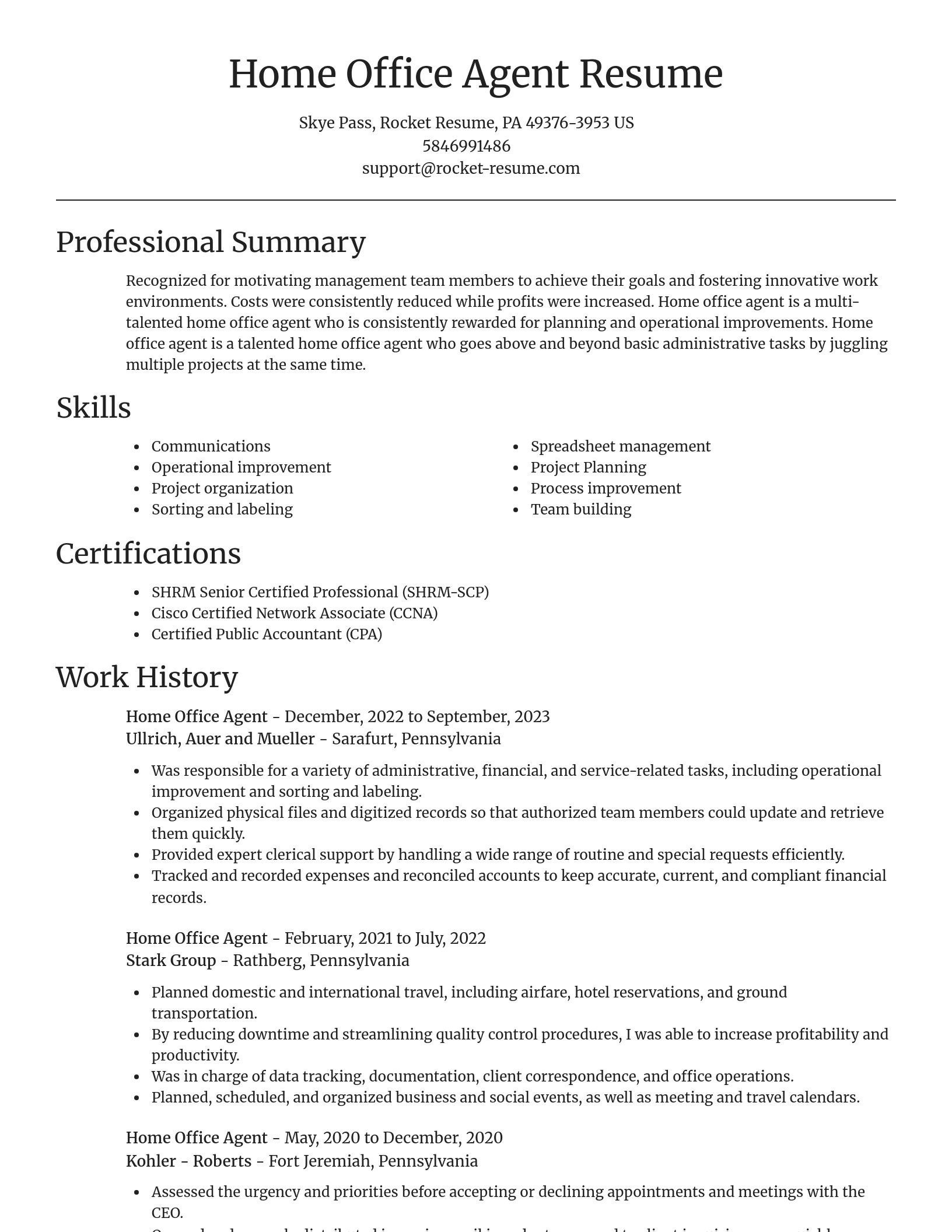 Focal Point resume template