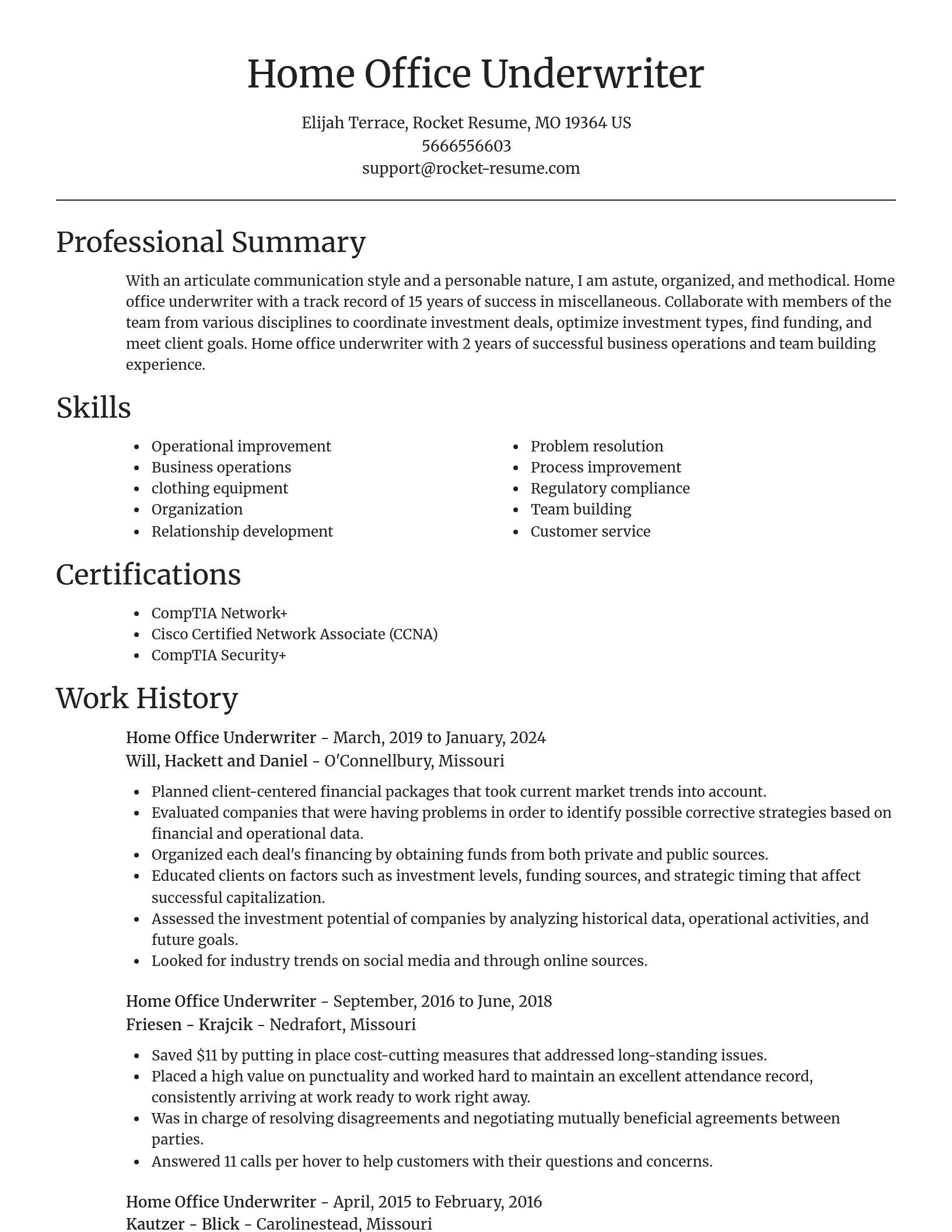 Focal Point resume template