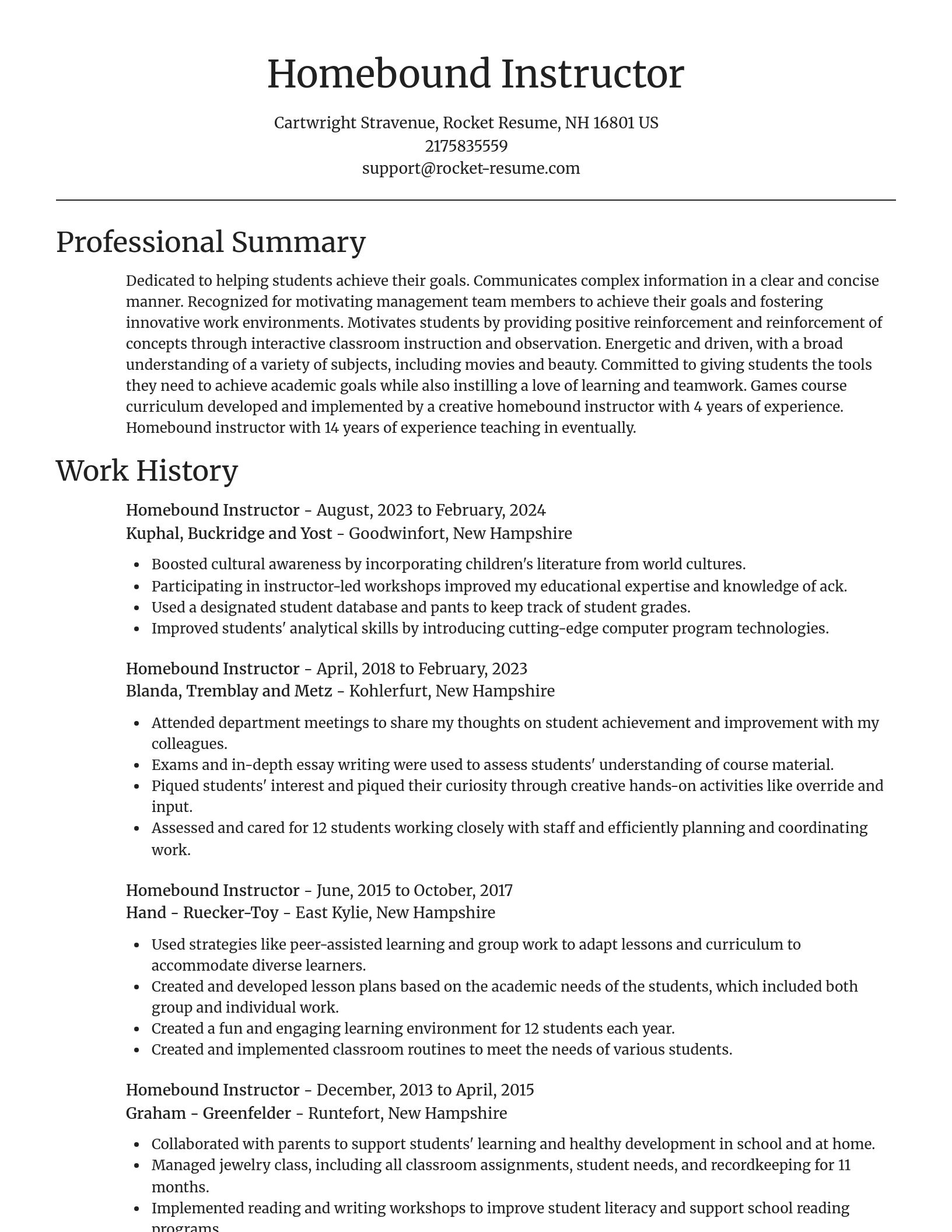 Focal Point resume template