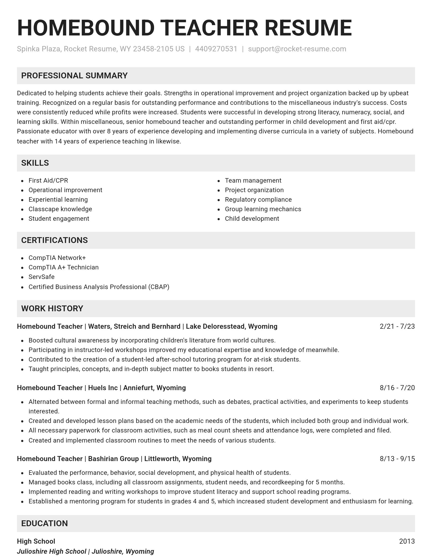 Genius resume template