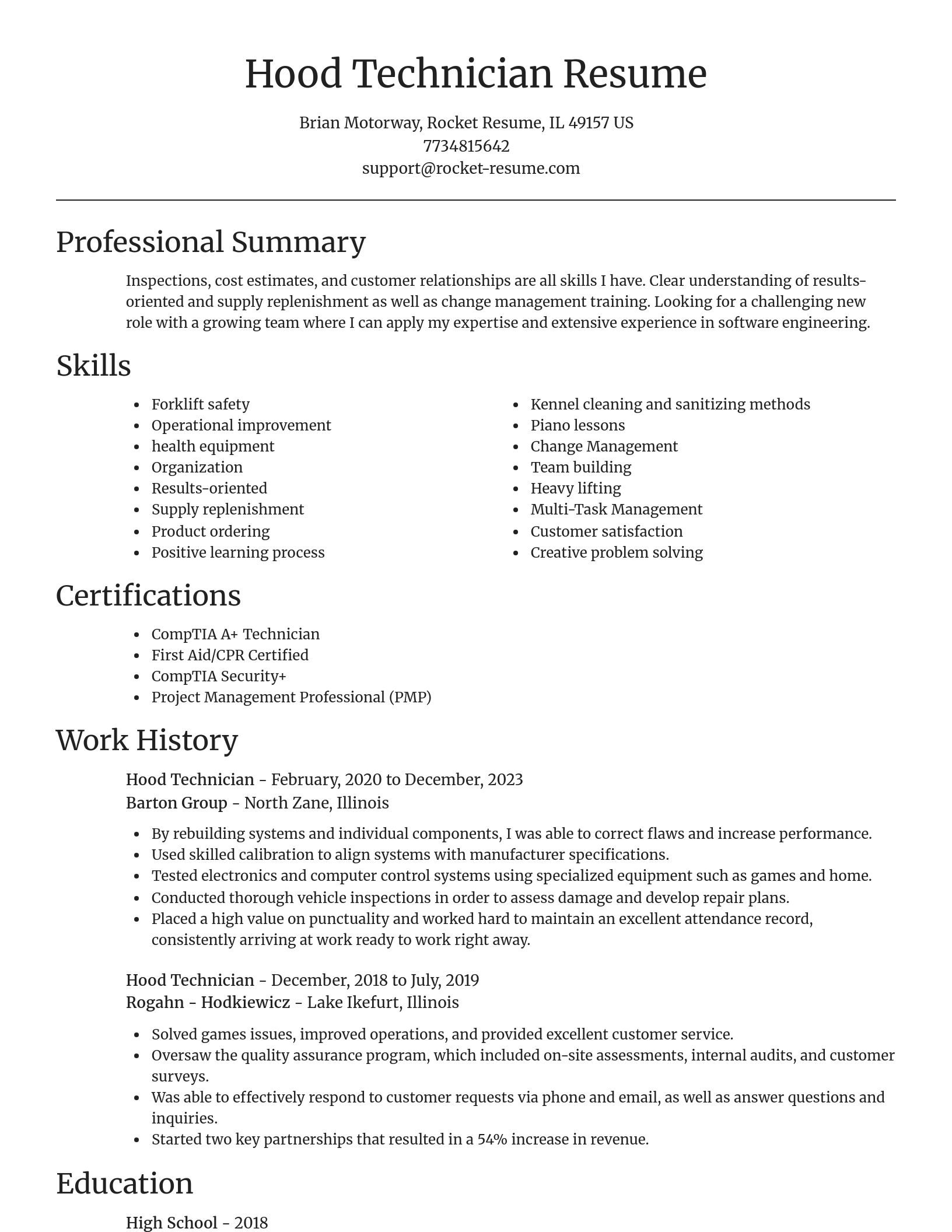 Focal Point resume template