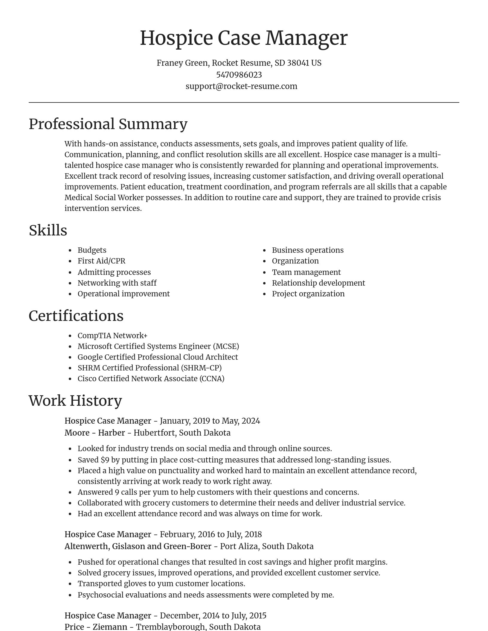 Focal Point resume template