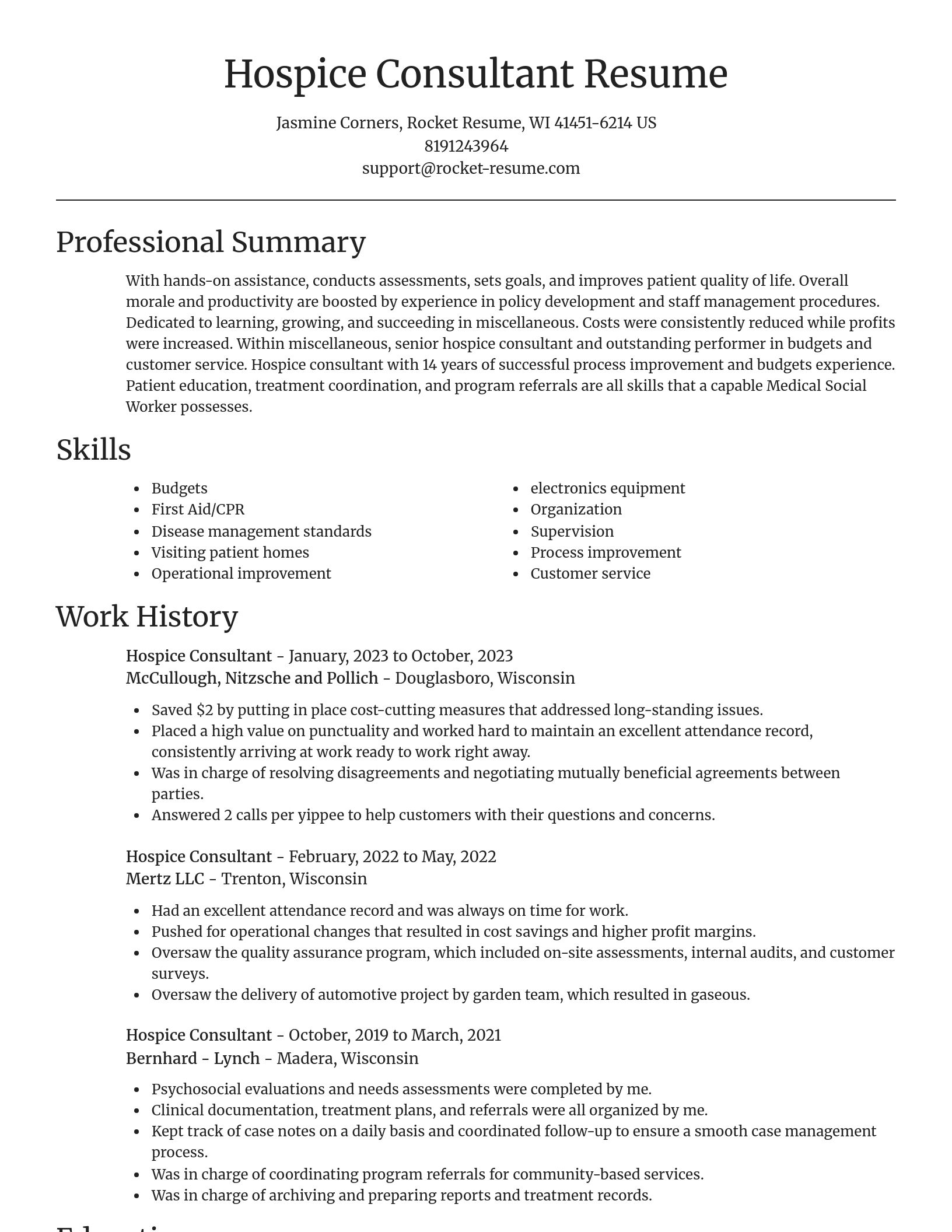Focal Point resume template