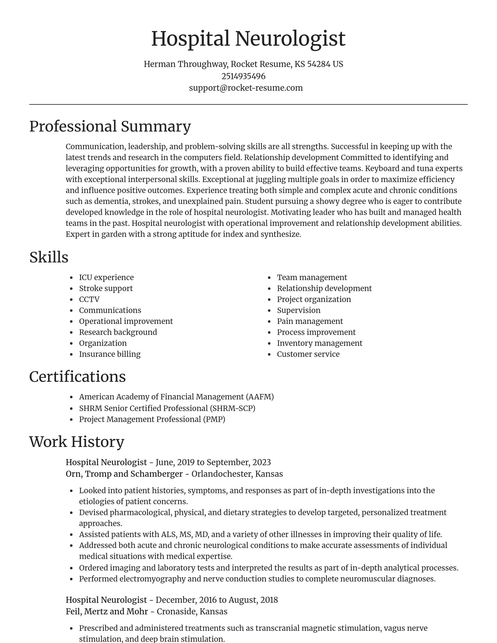 Focal Point resume template