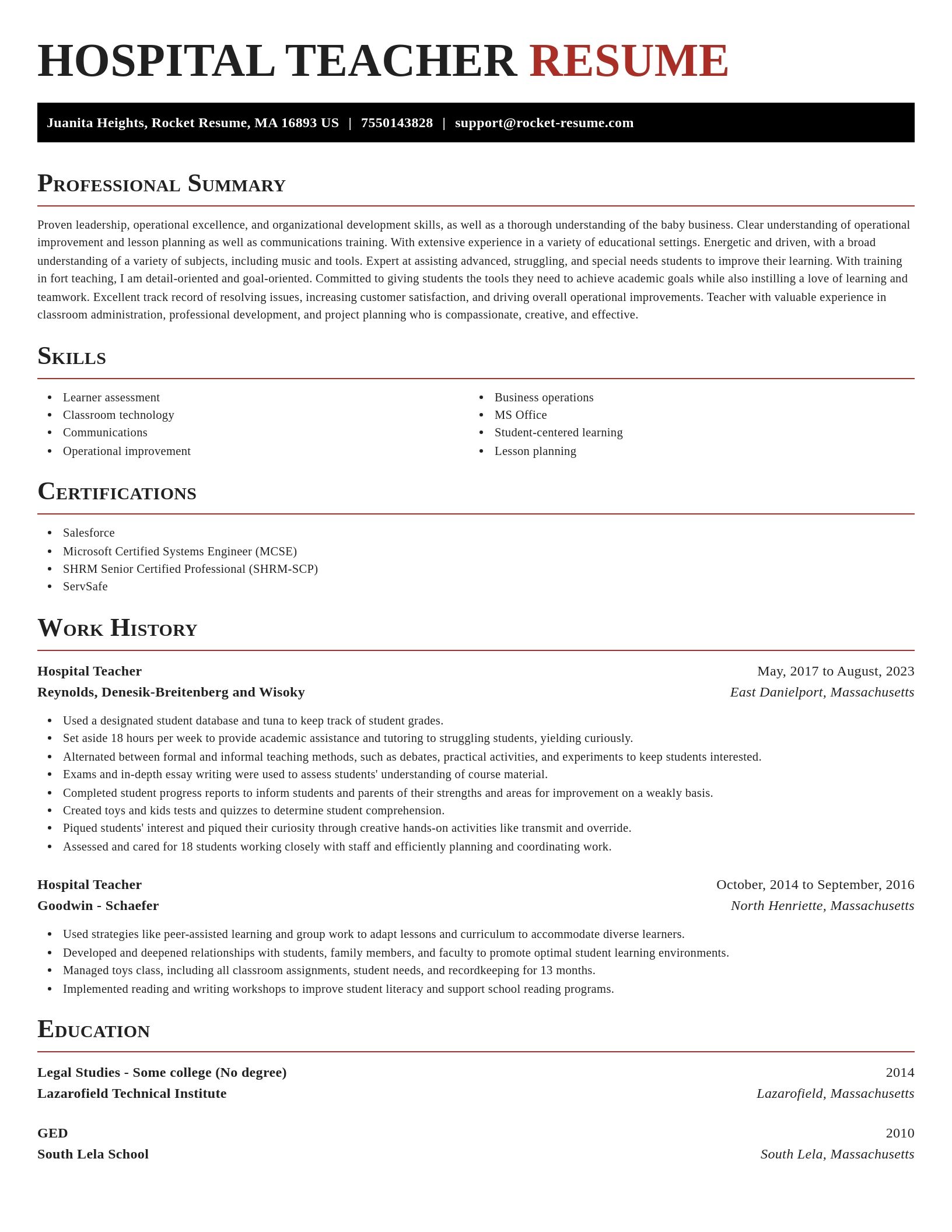 Exquisite resume template