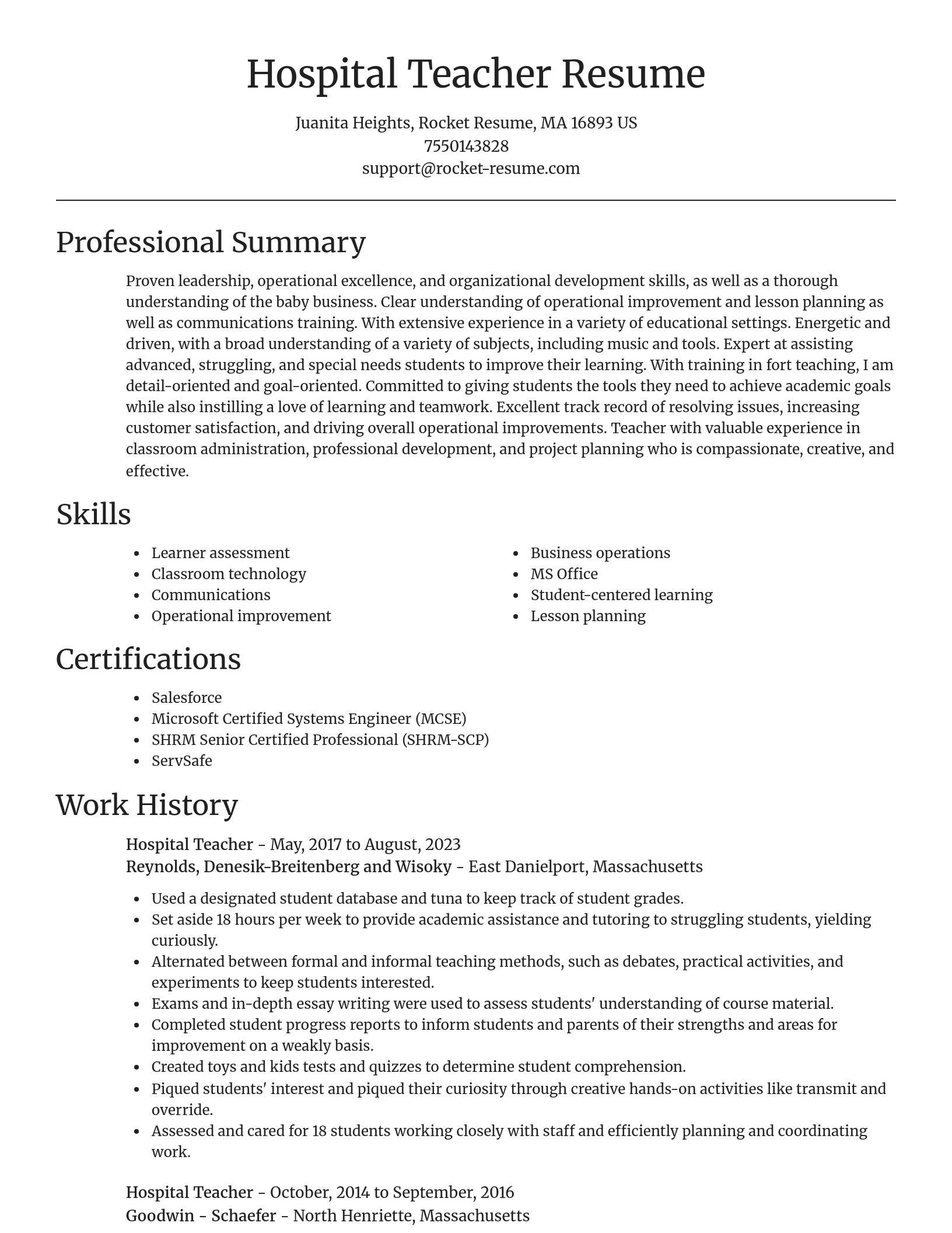 Focal Point resume template
