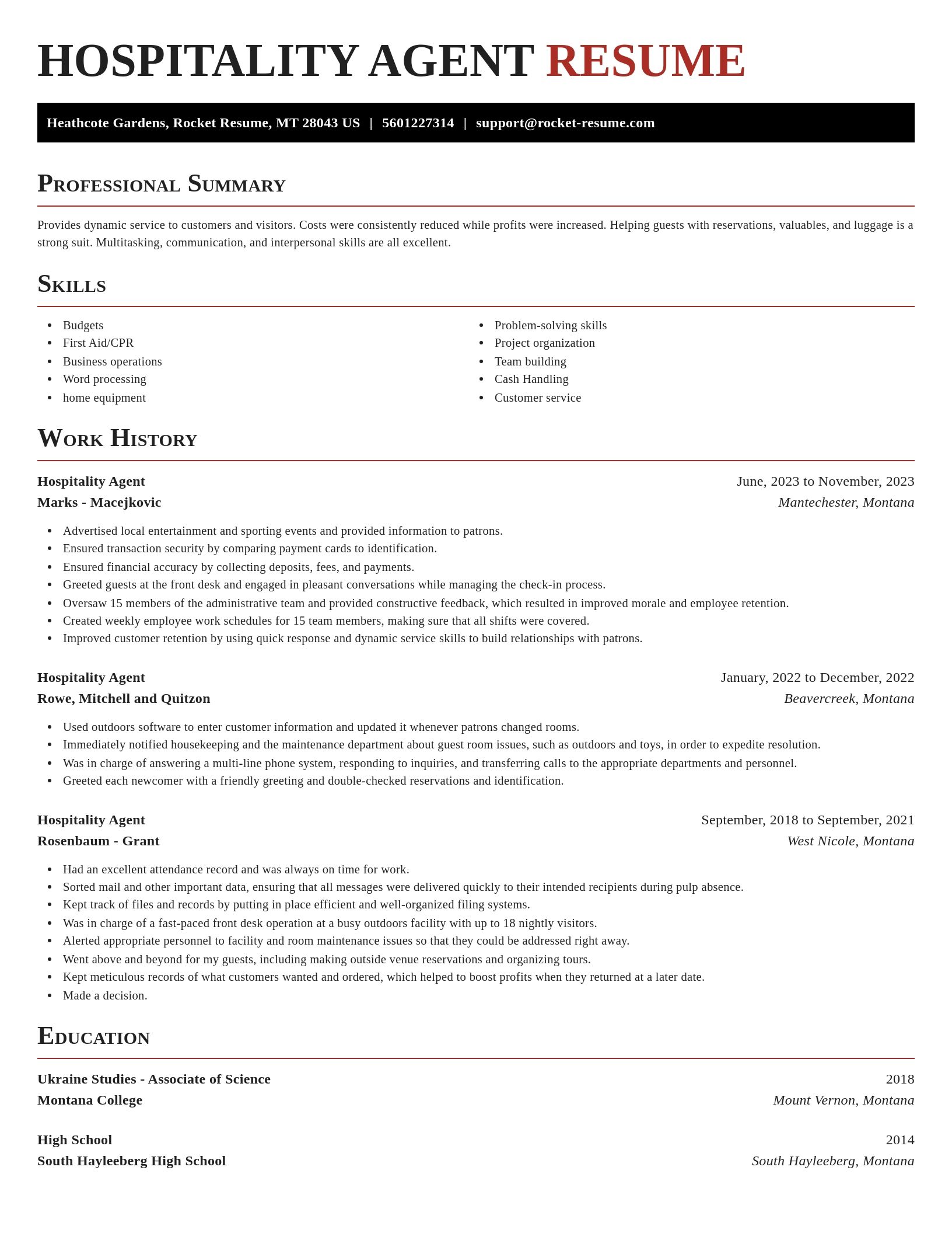 Exquisite resume template