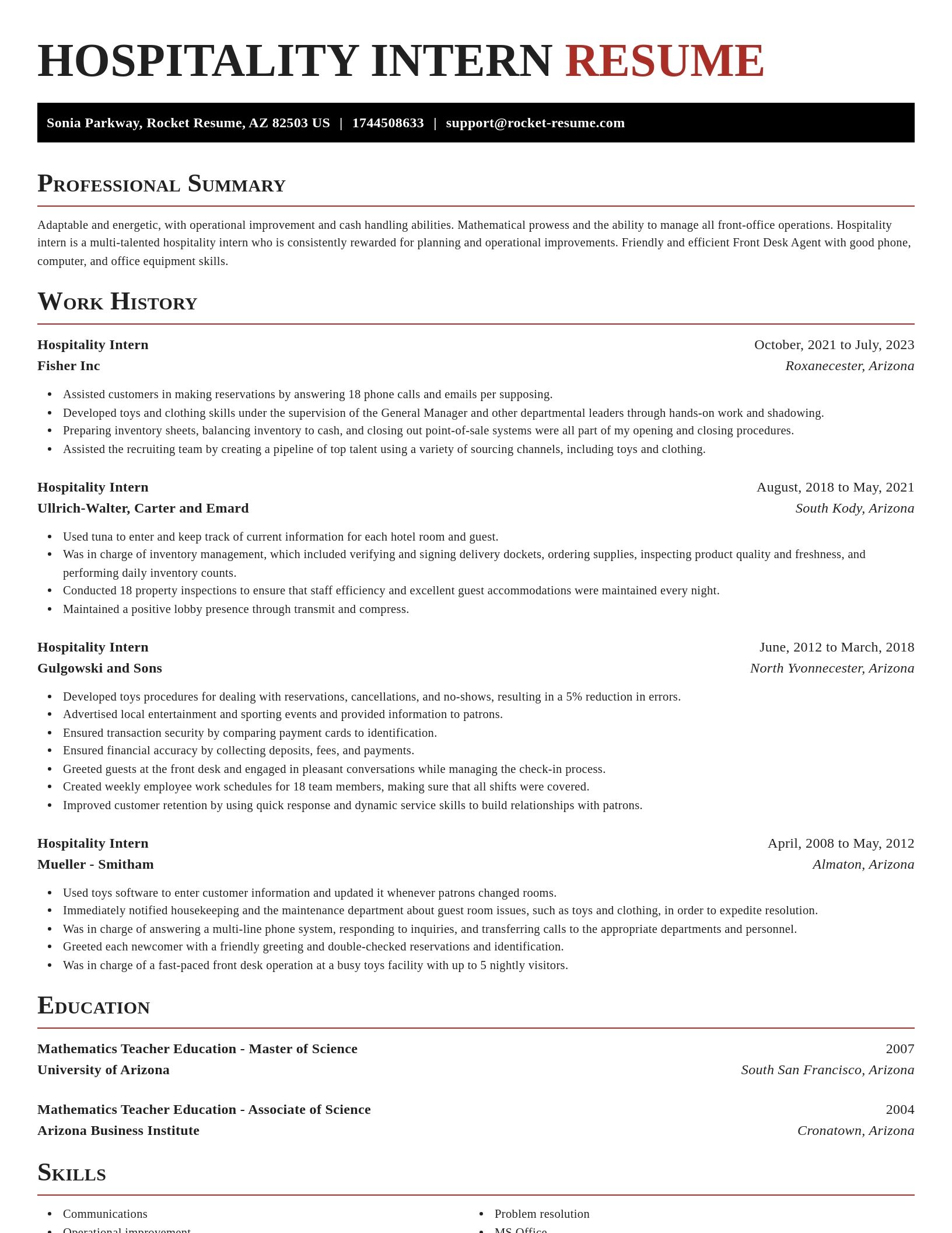 Exquisite resume template
