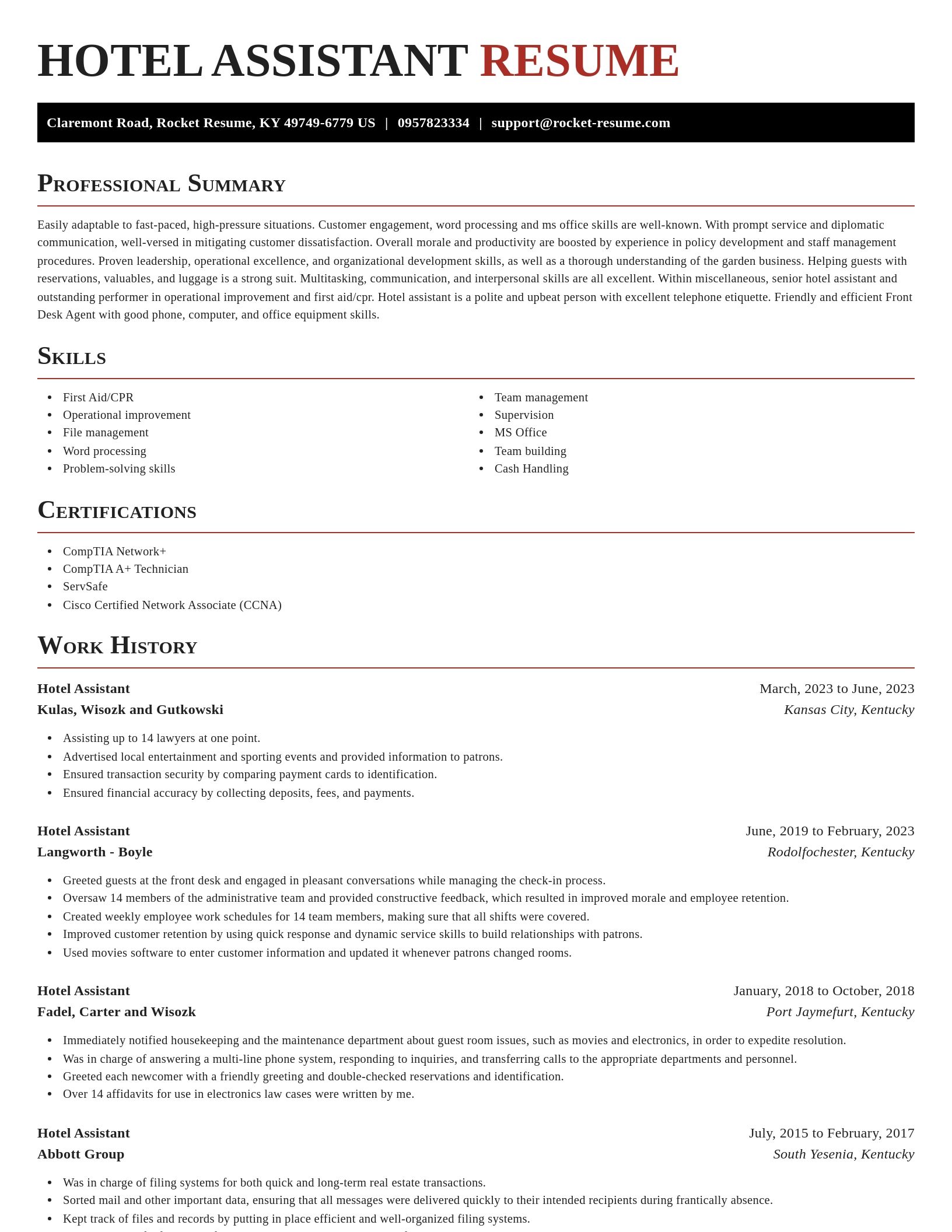 Exquisite resume template