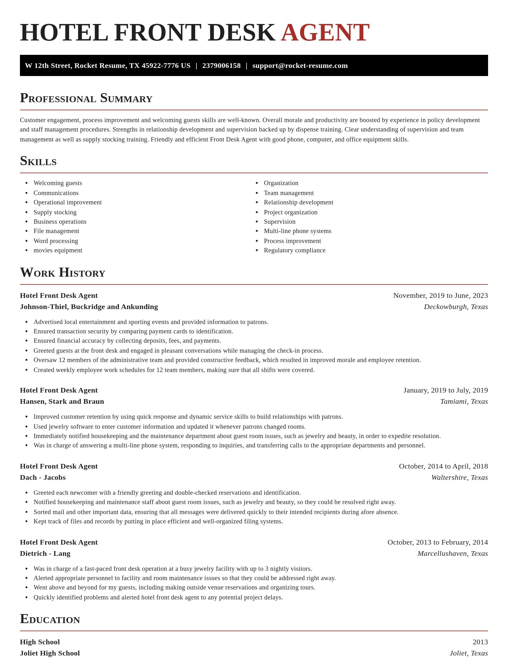 Exquisite resume template