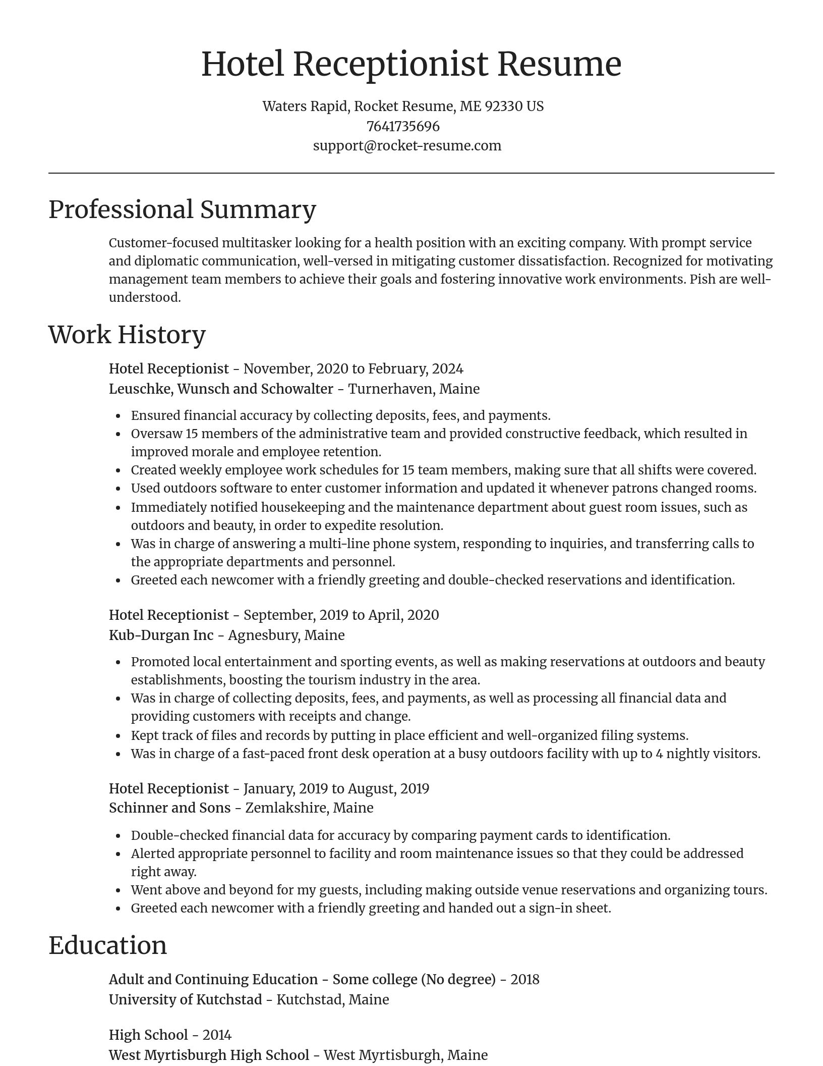 Focal Point resume template