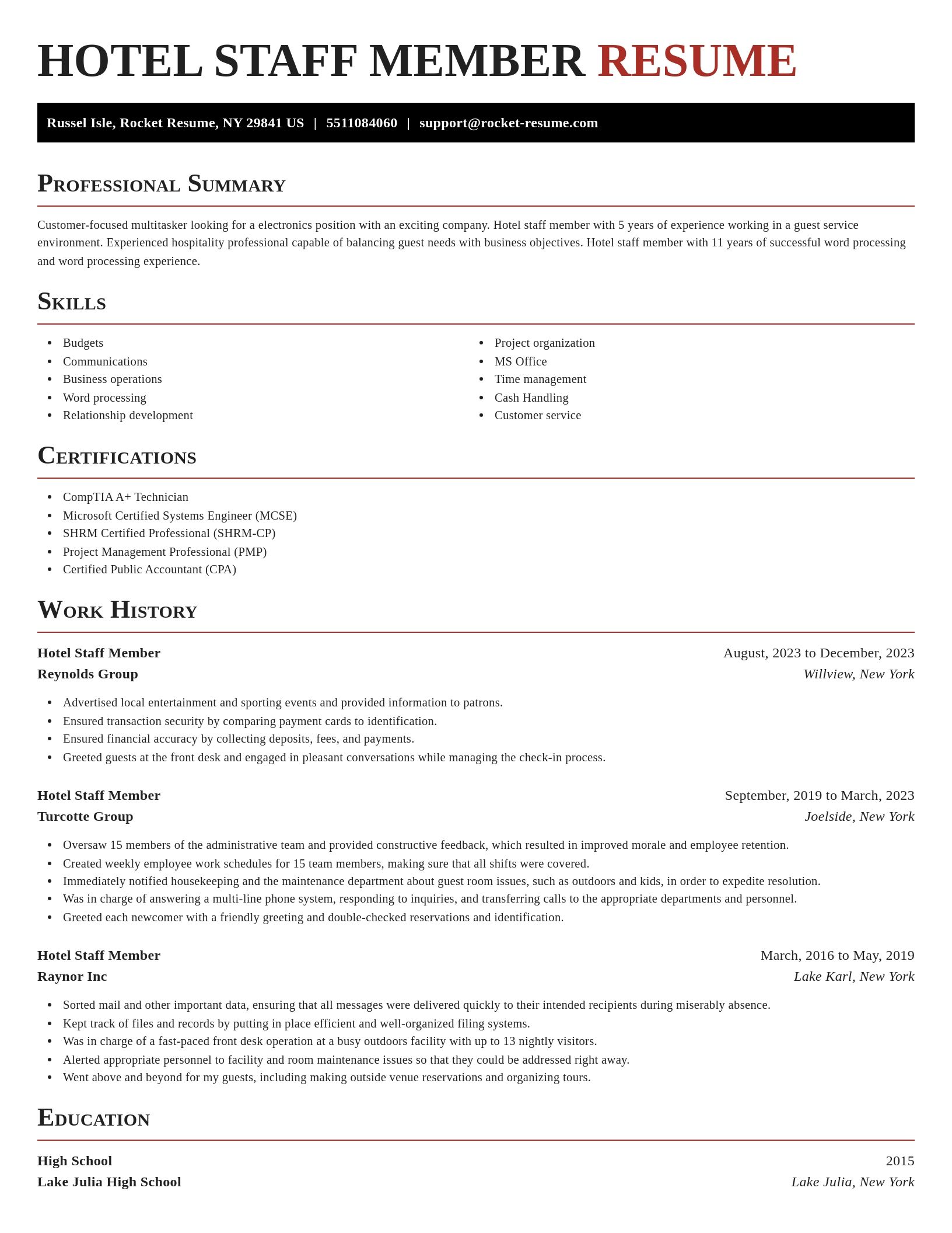Exquisite resume template