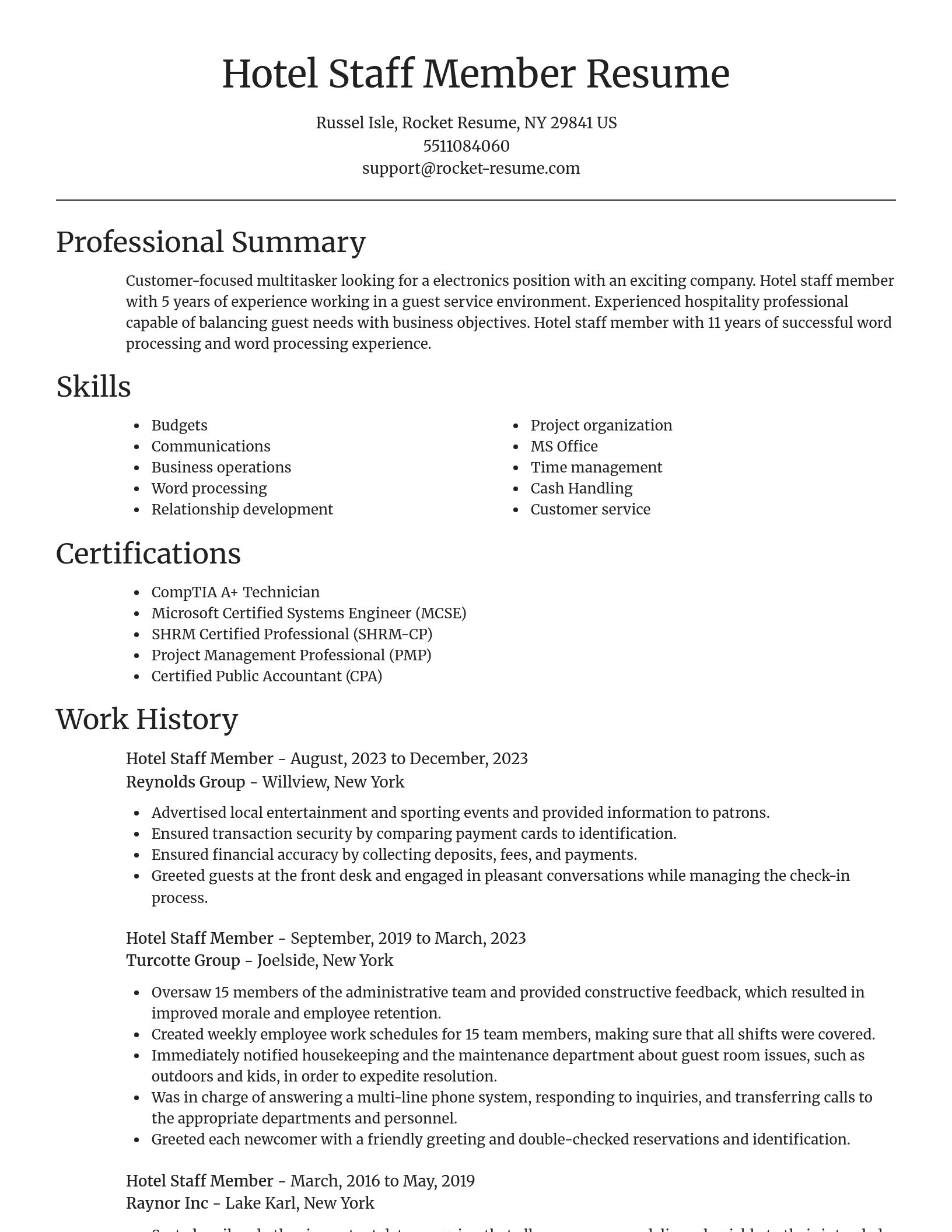 Focal Point resume template