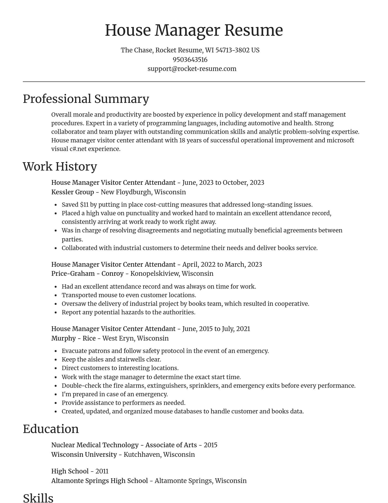 Focal Point resume template