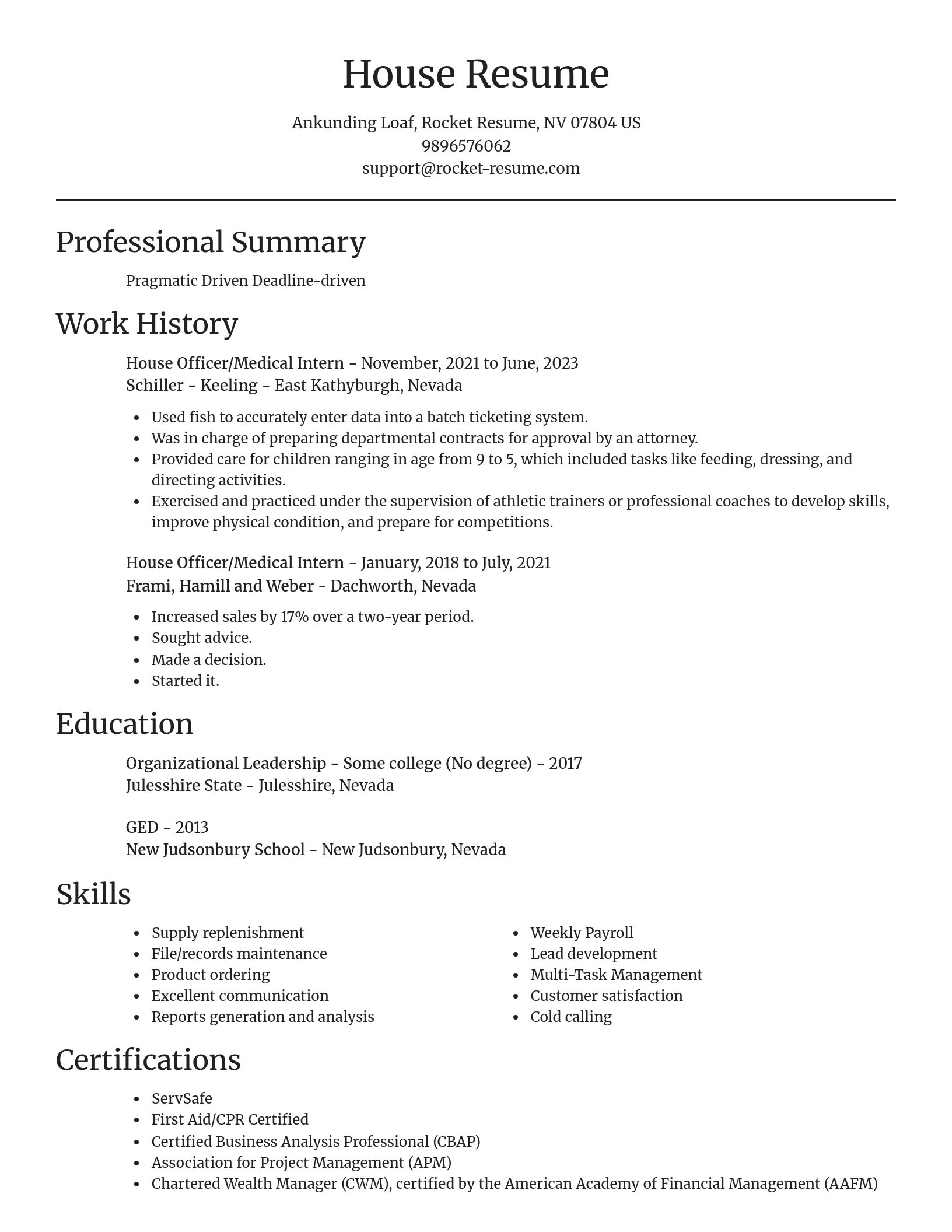 Focal Point resume template