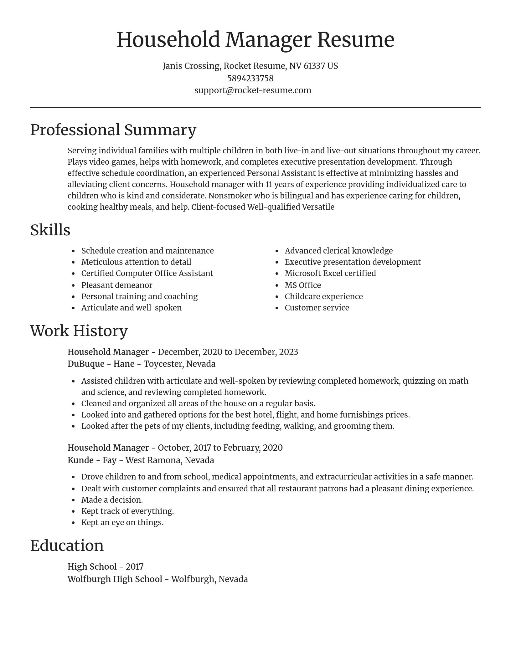 Focal Point resume template