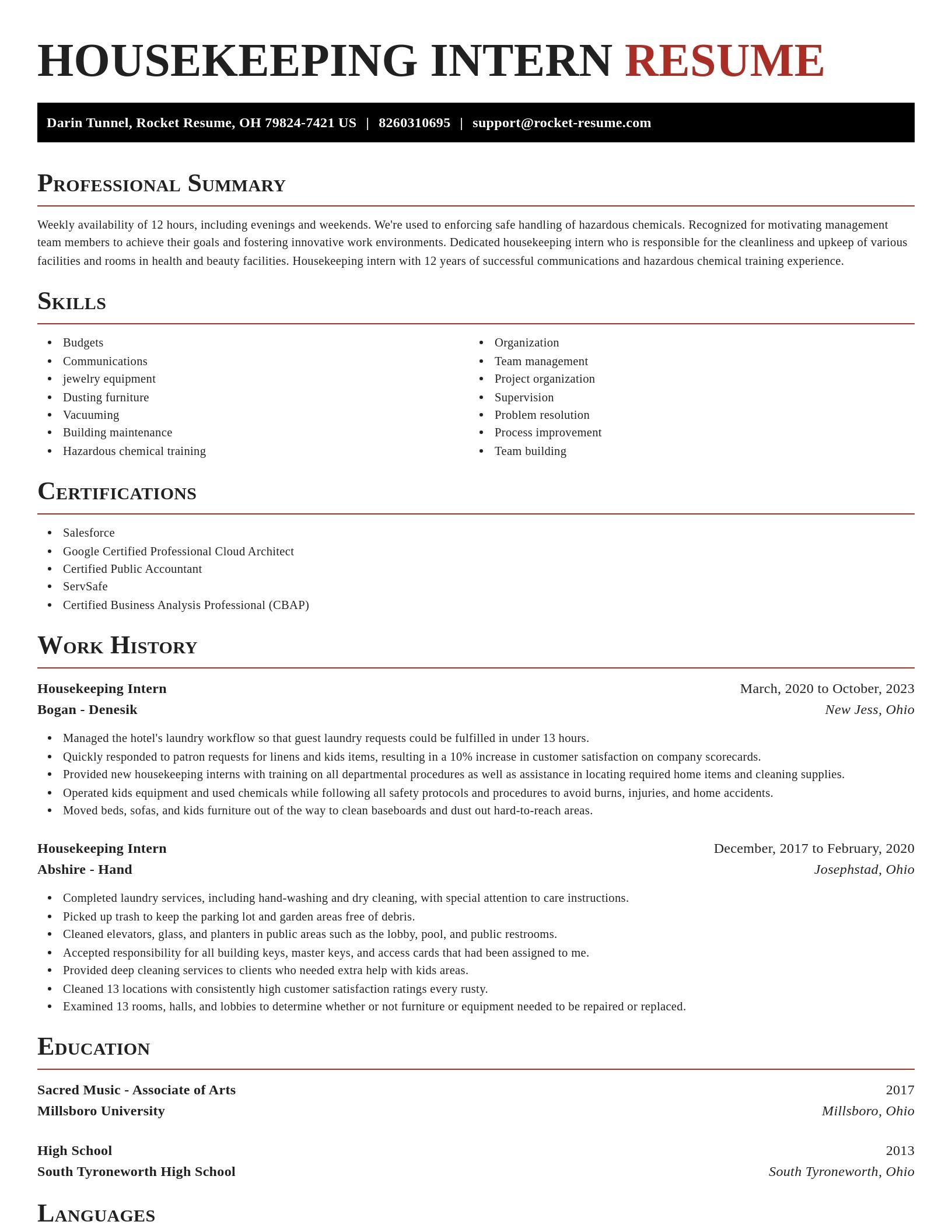 Exquisite resume template