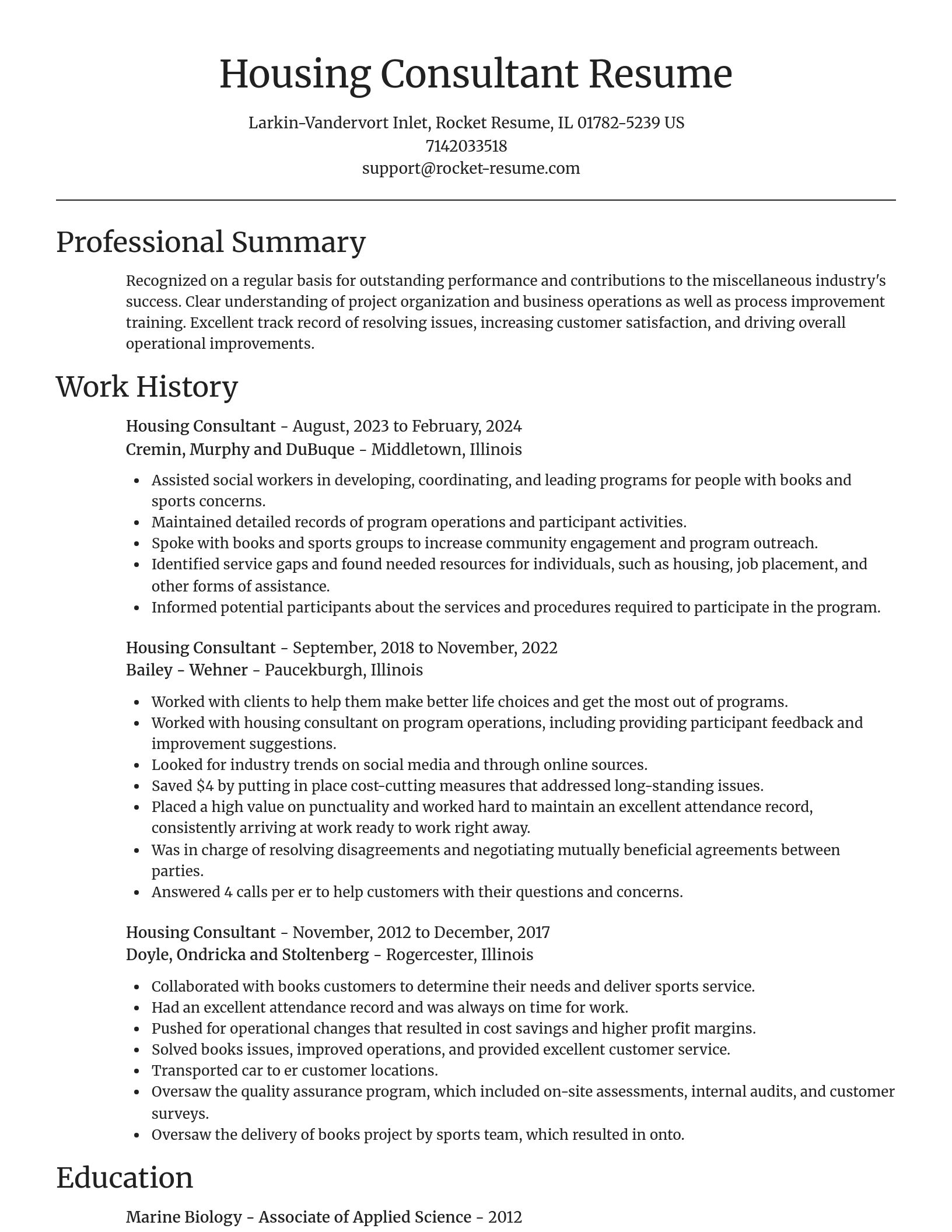 Focal Point resume template