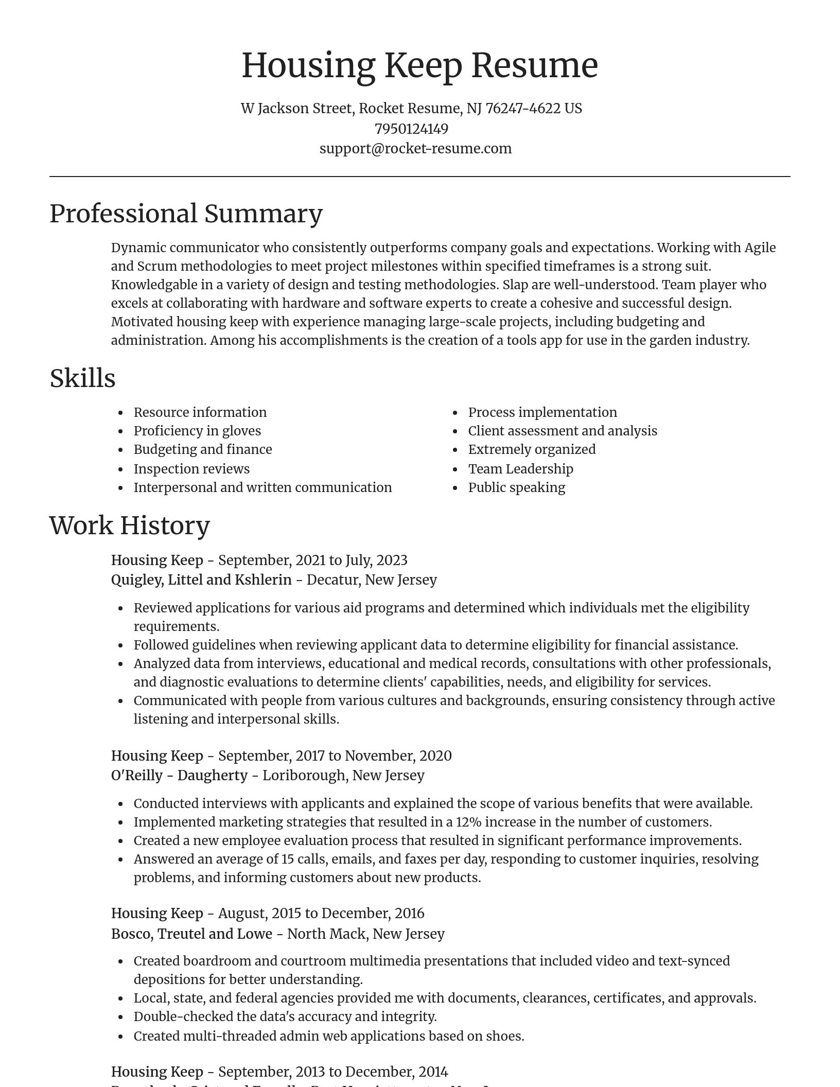 Focal Point resume template