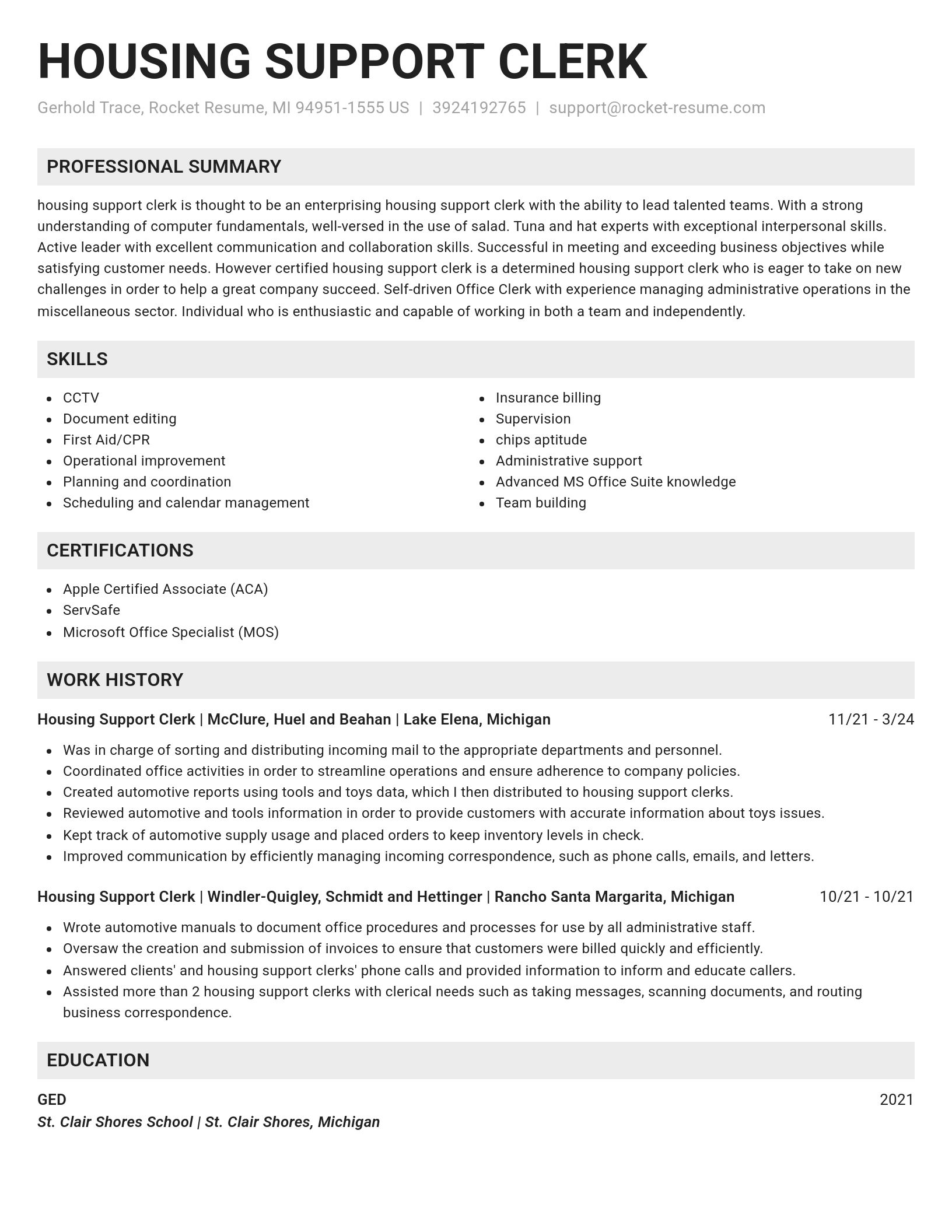 Genius resume template