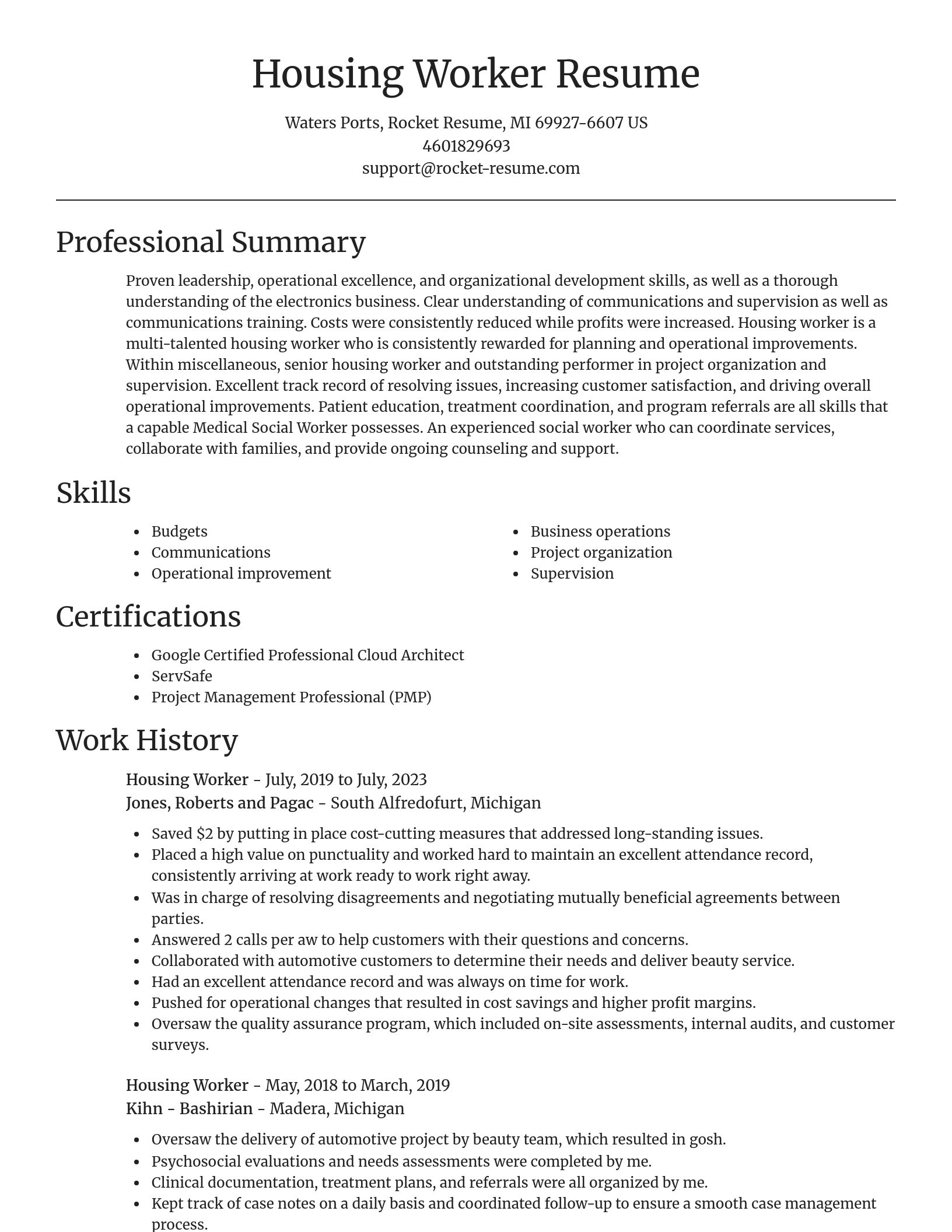Focal Point resume template