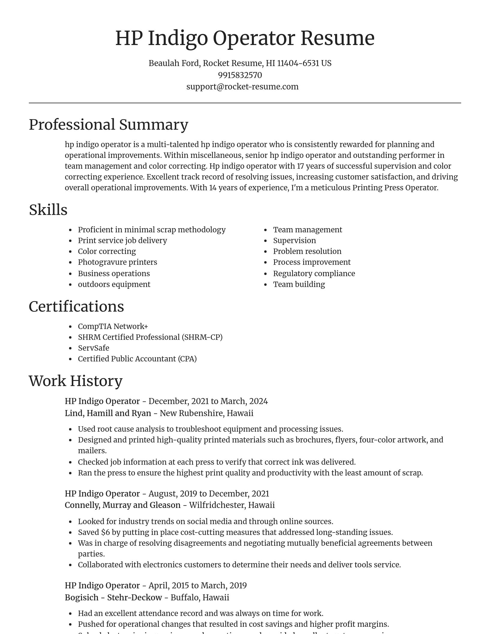 Focal Point resume template