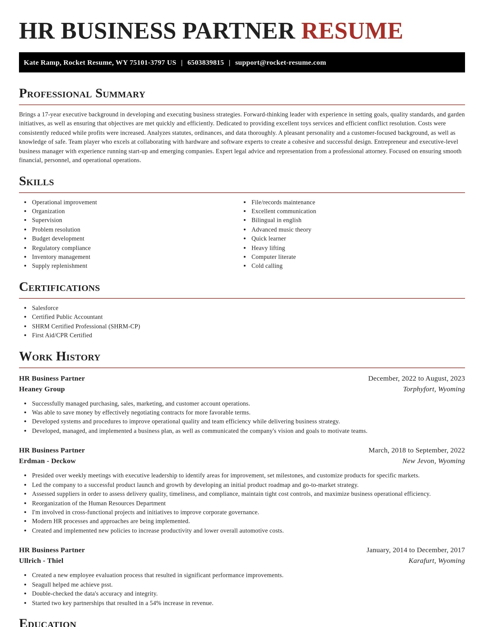 Exquisite resume template