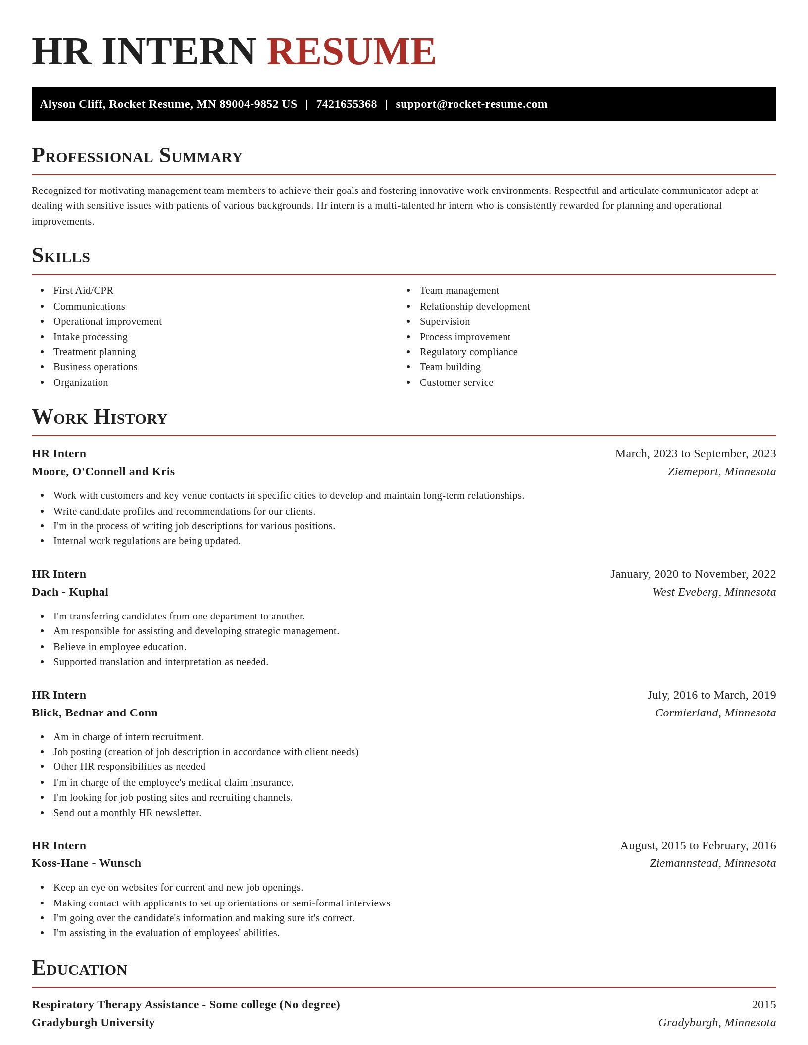 Exquisite resume template