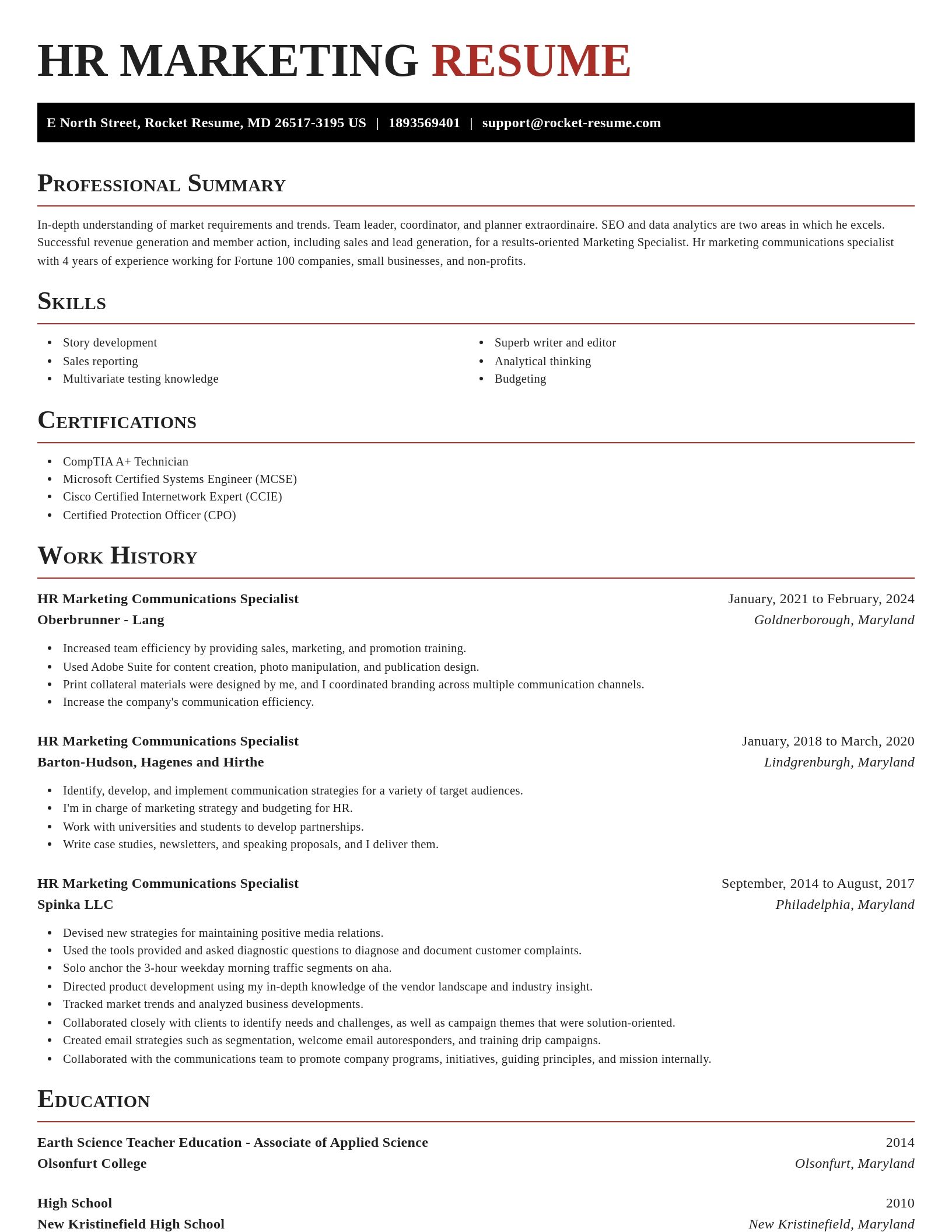 Exquisite resume template