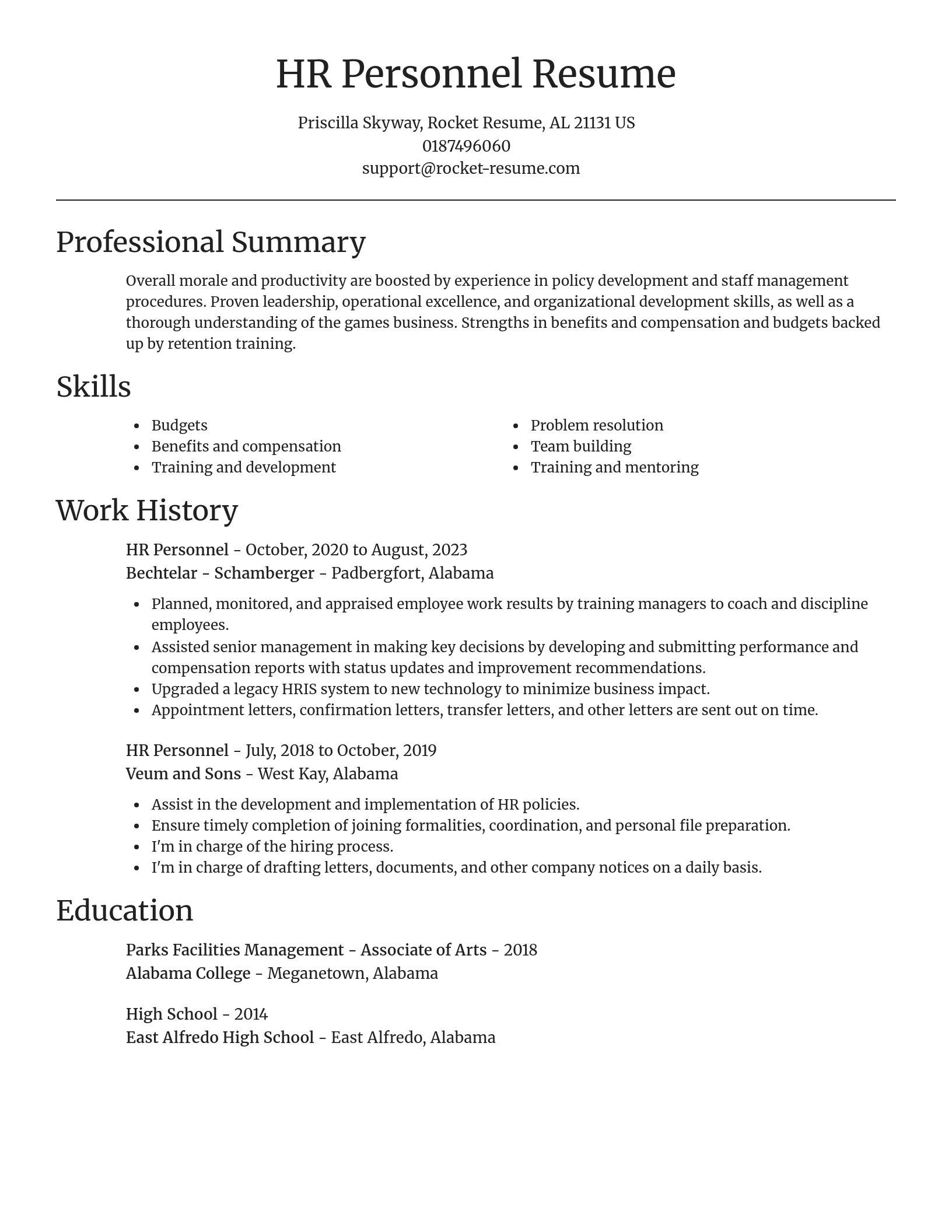 Focal Point resume template