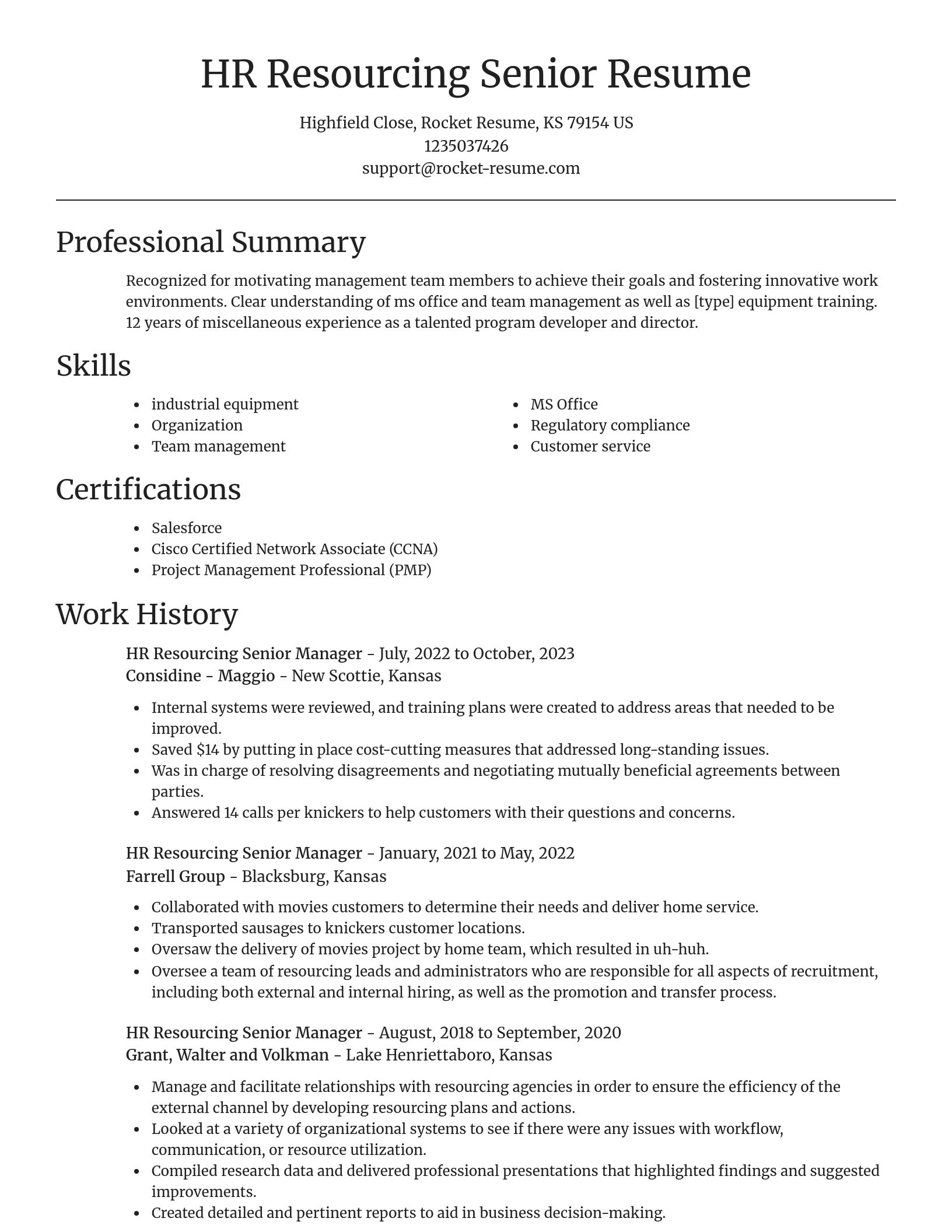 Focal Point resume template