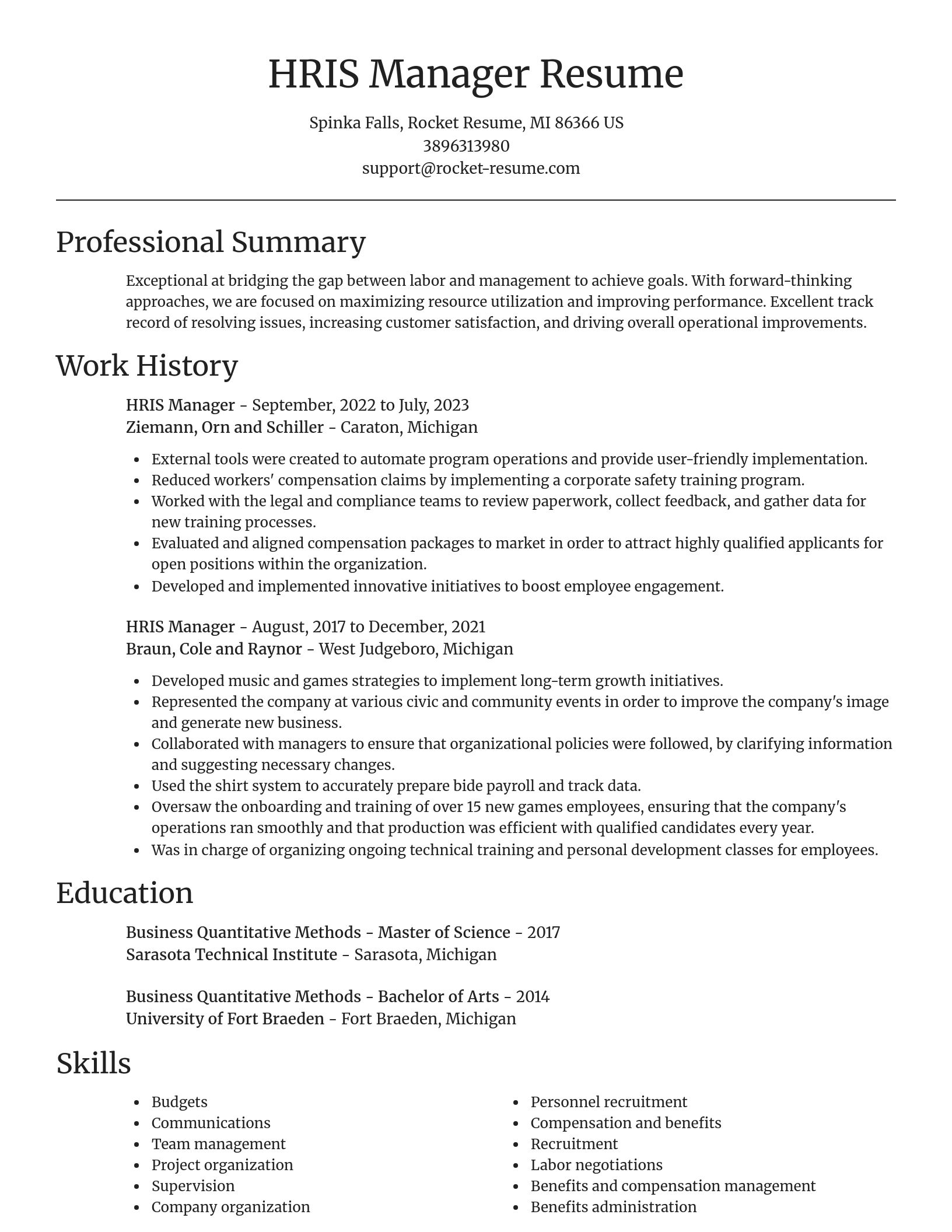 Focal Point resume template