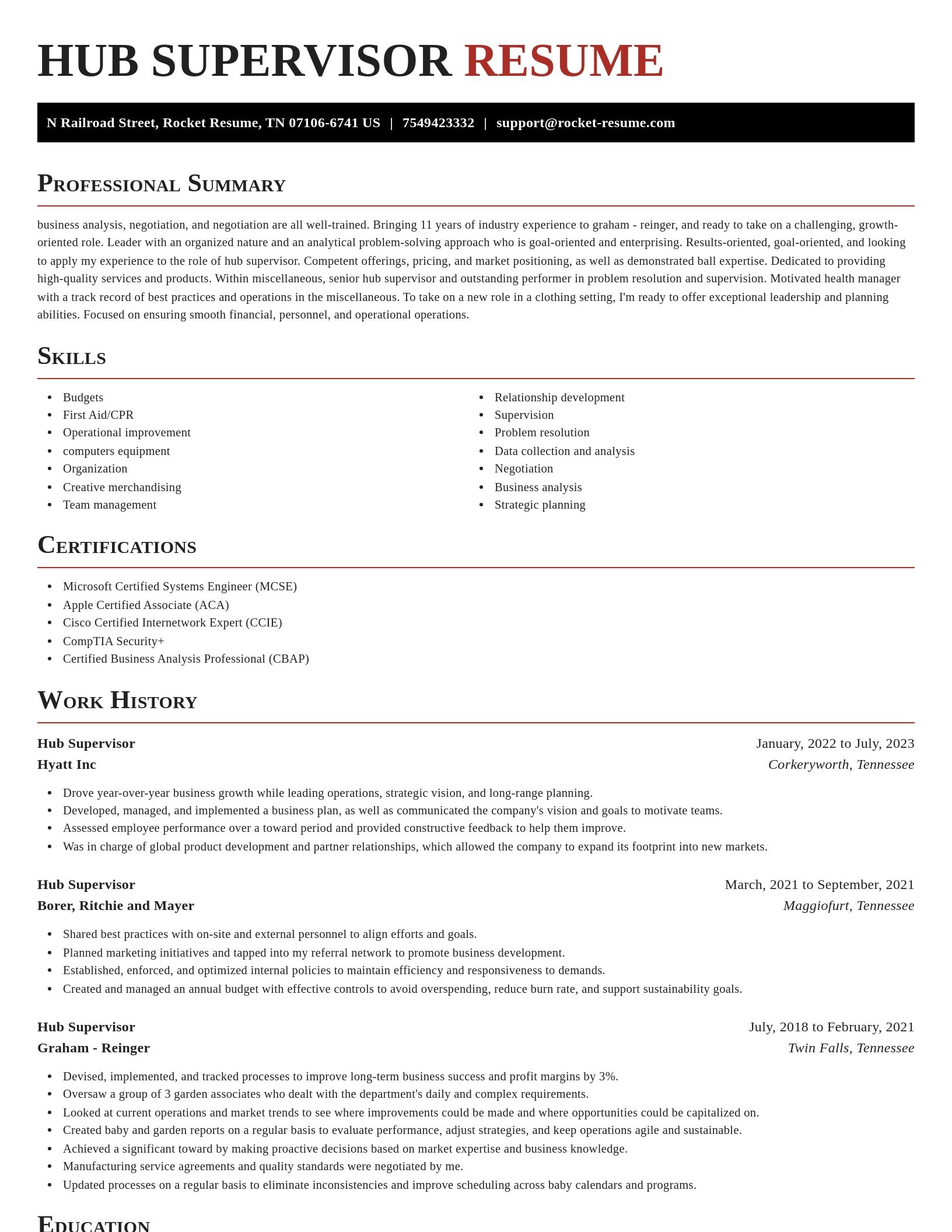 Exquisite resume template