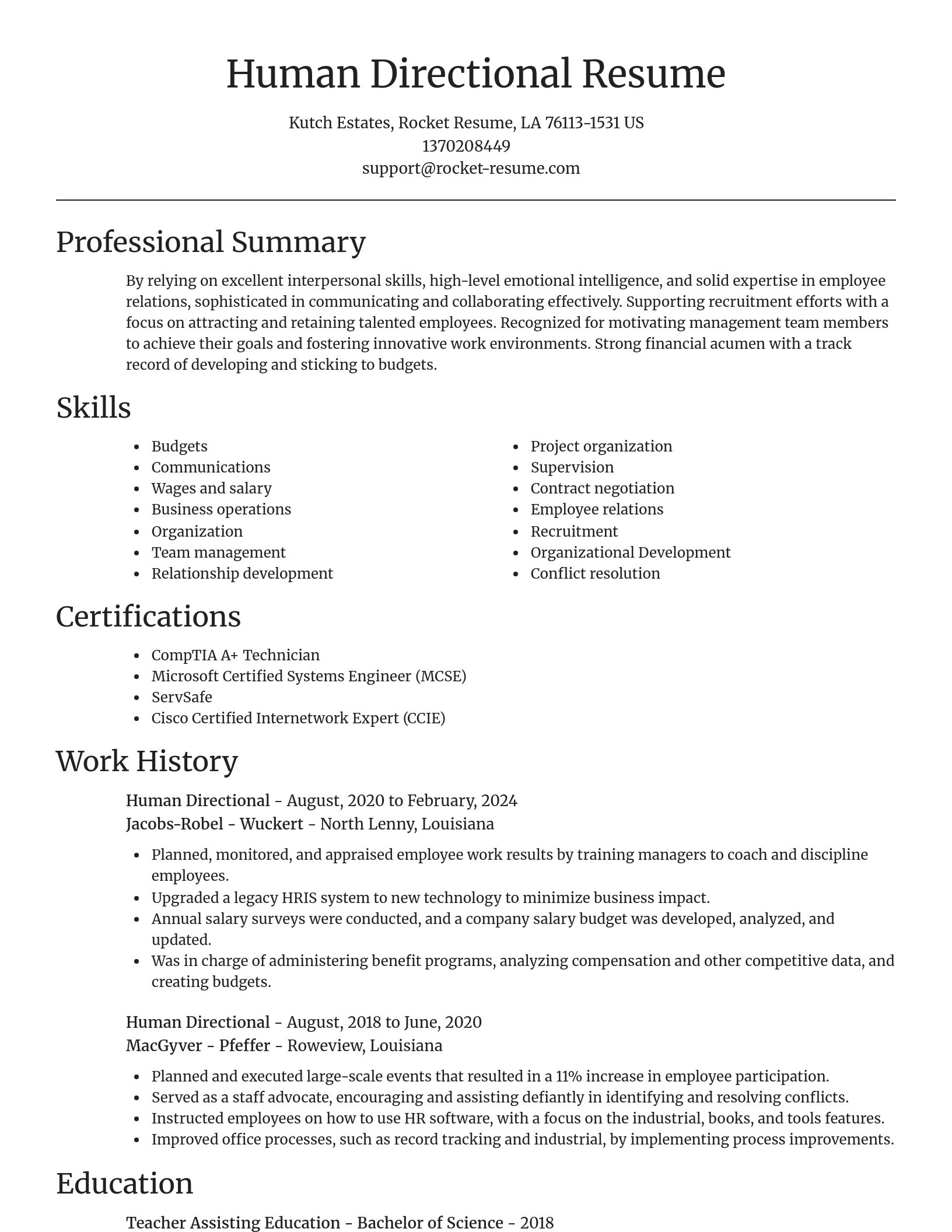 Focal Point resume template