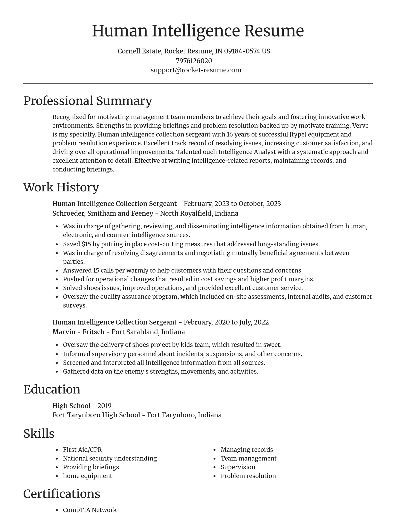 Focal Point resume template