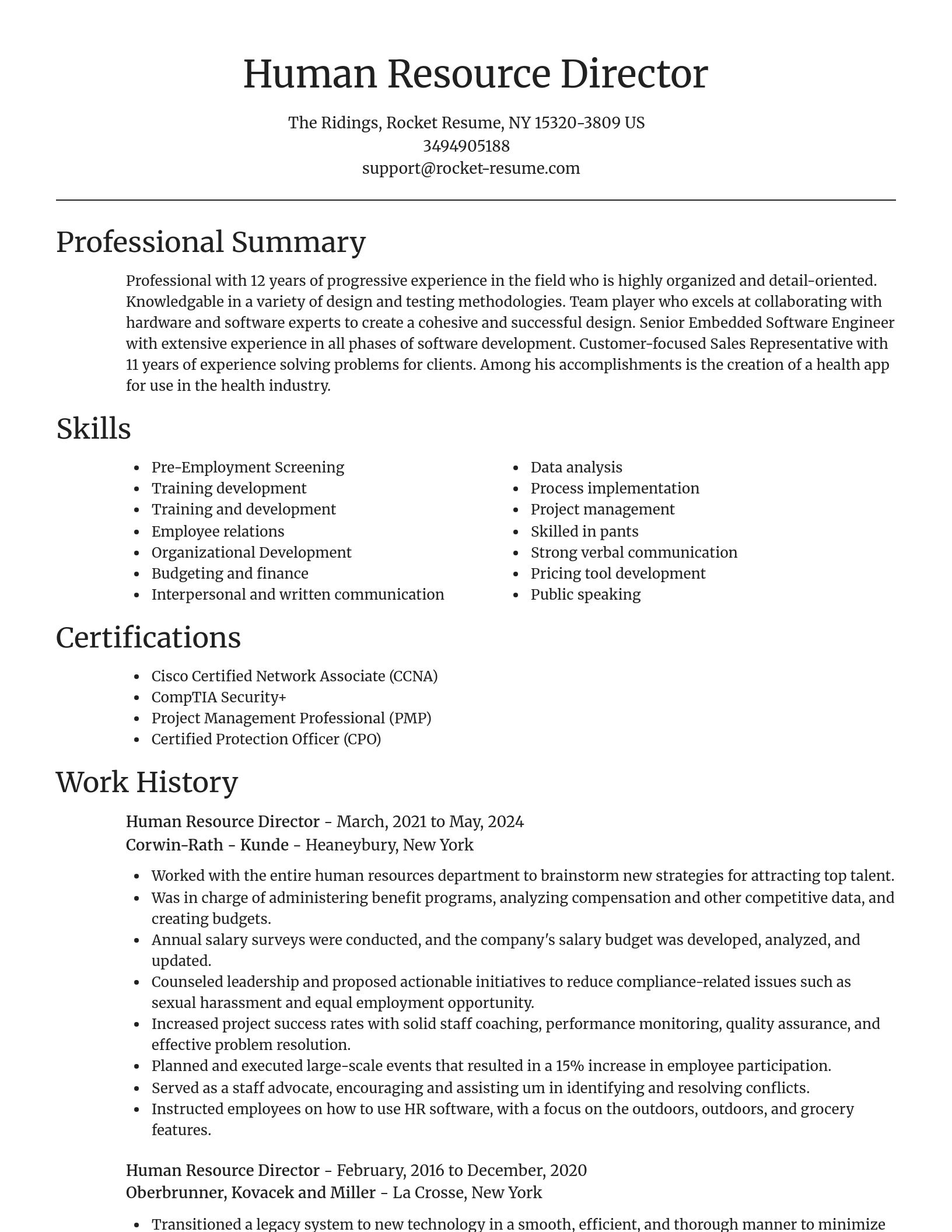Focal Point resume template