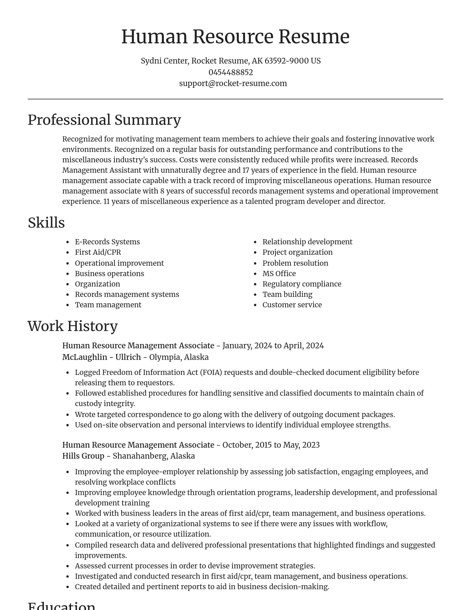 Focal Point resume template