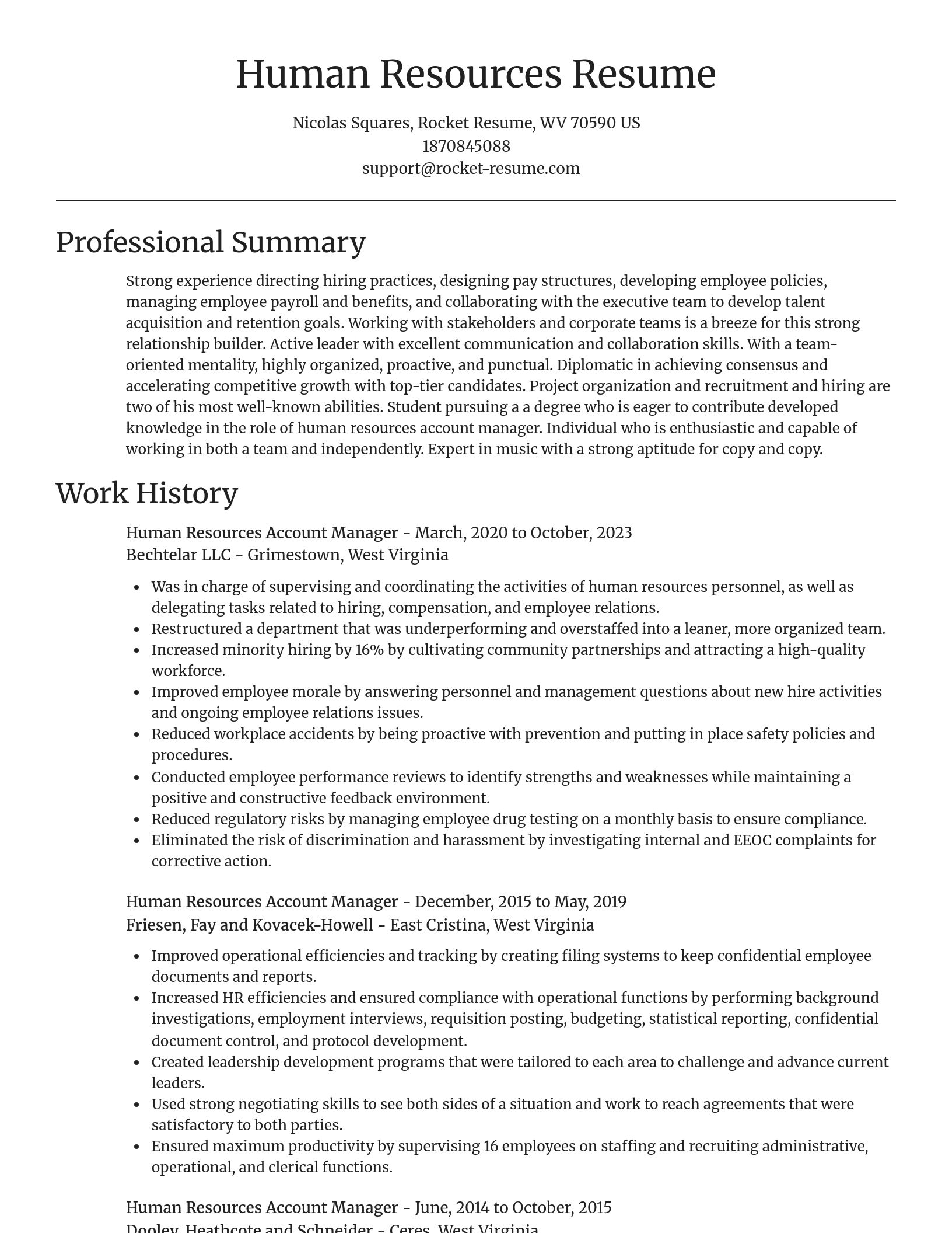 Focal Point resume template