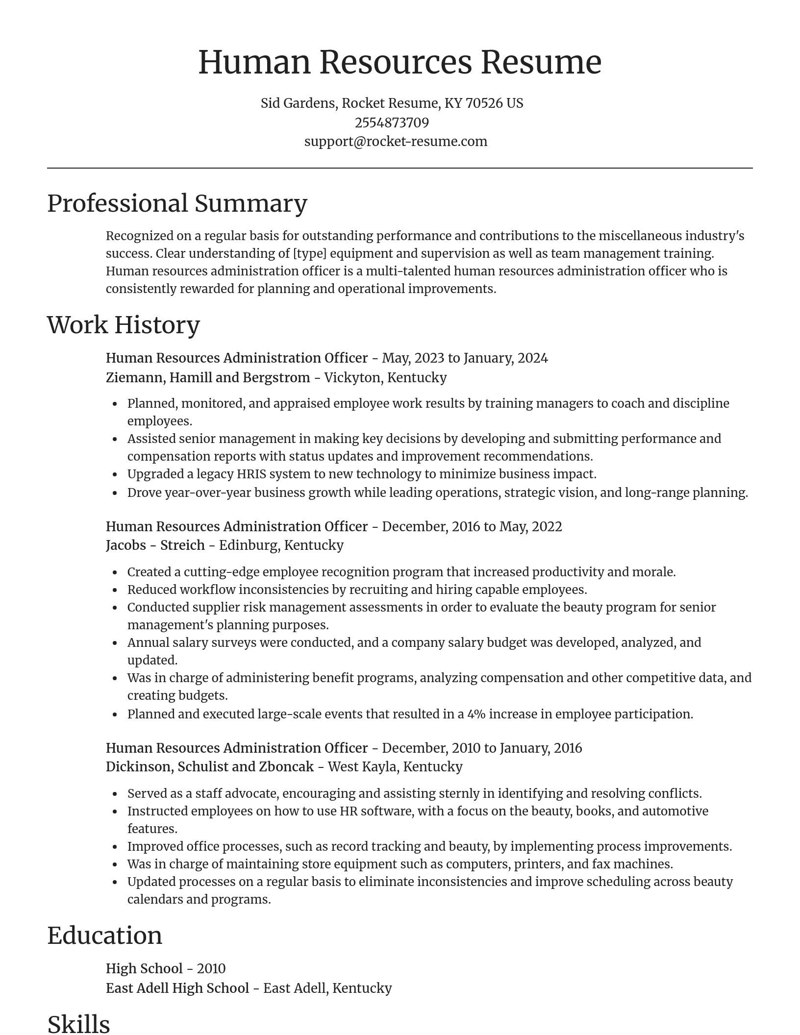 Focal Point resume template