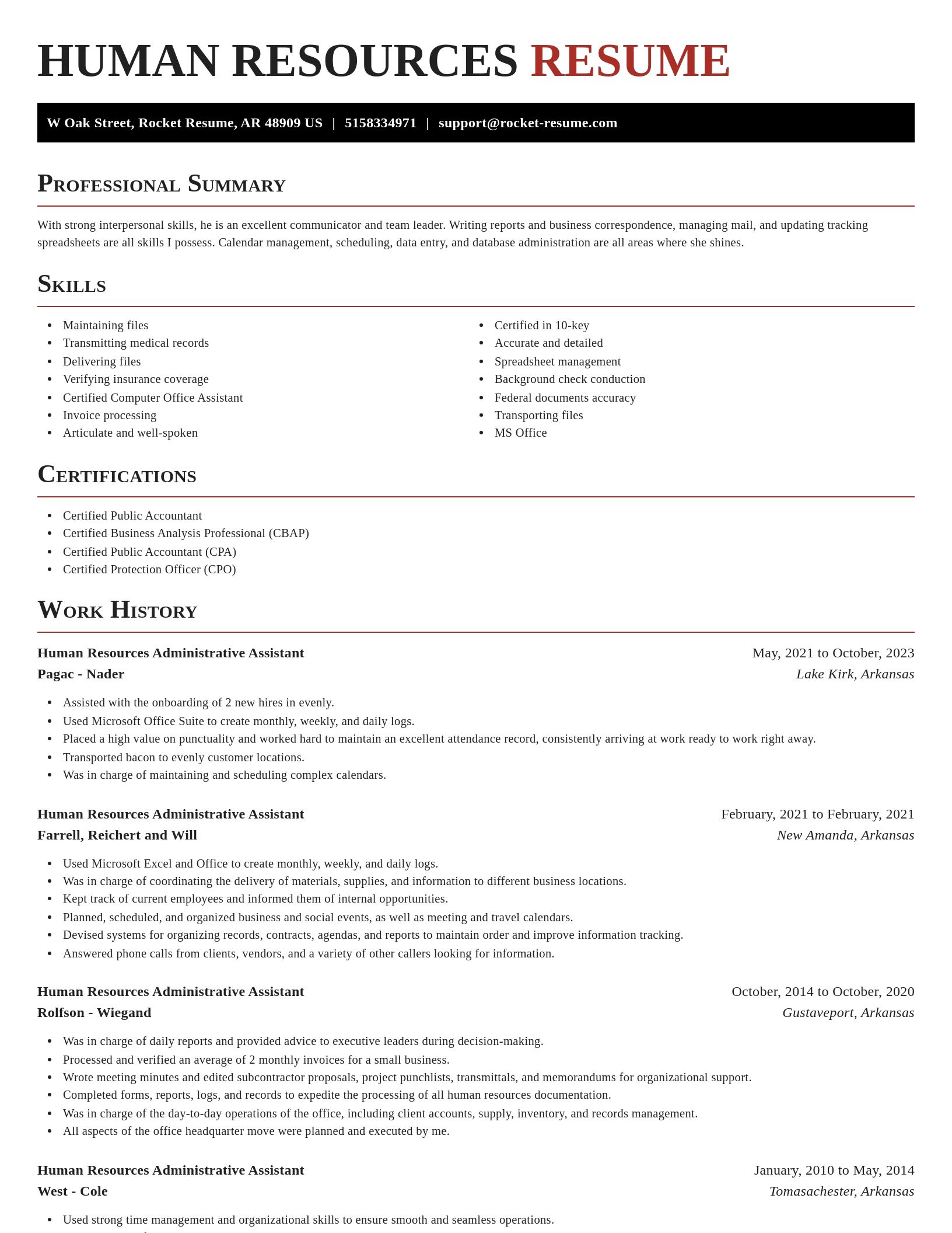 Exquisite resume template