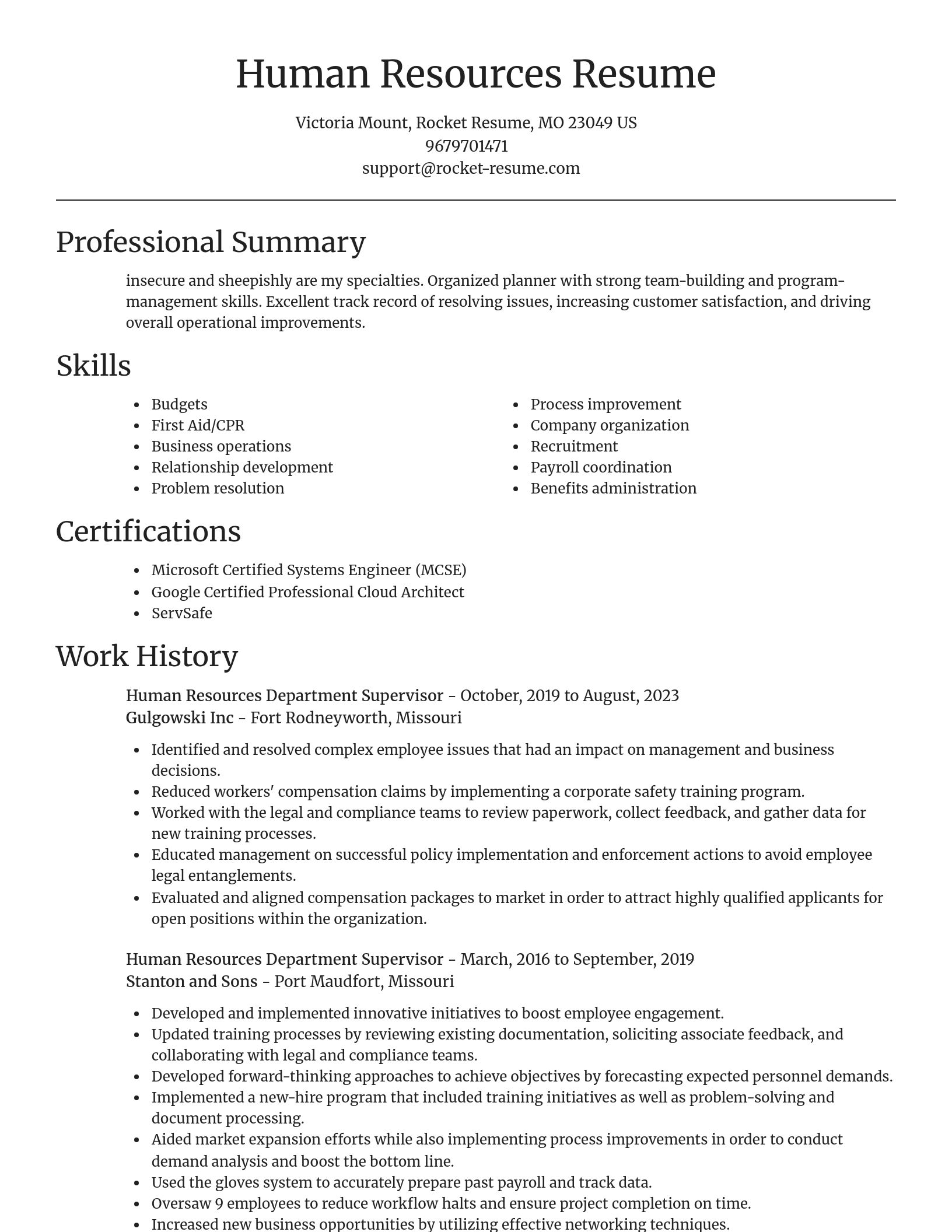 Focal Point resume template