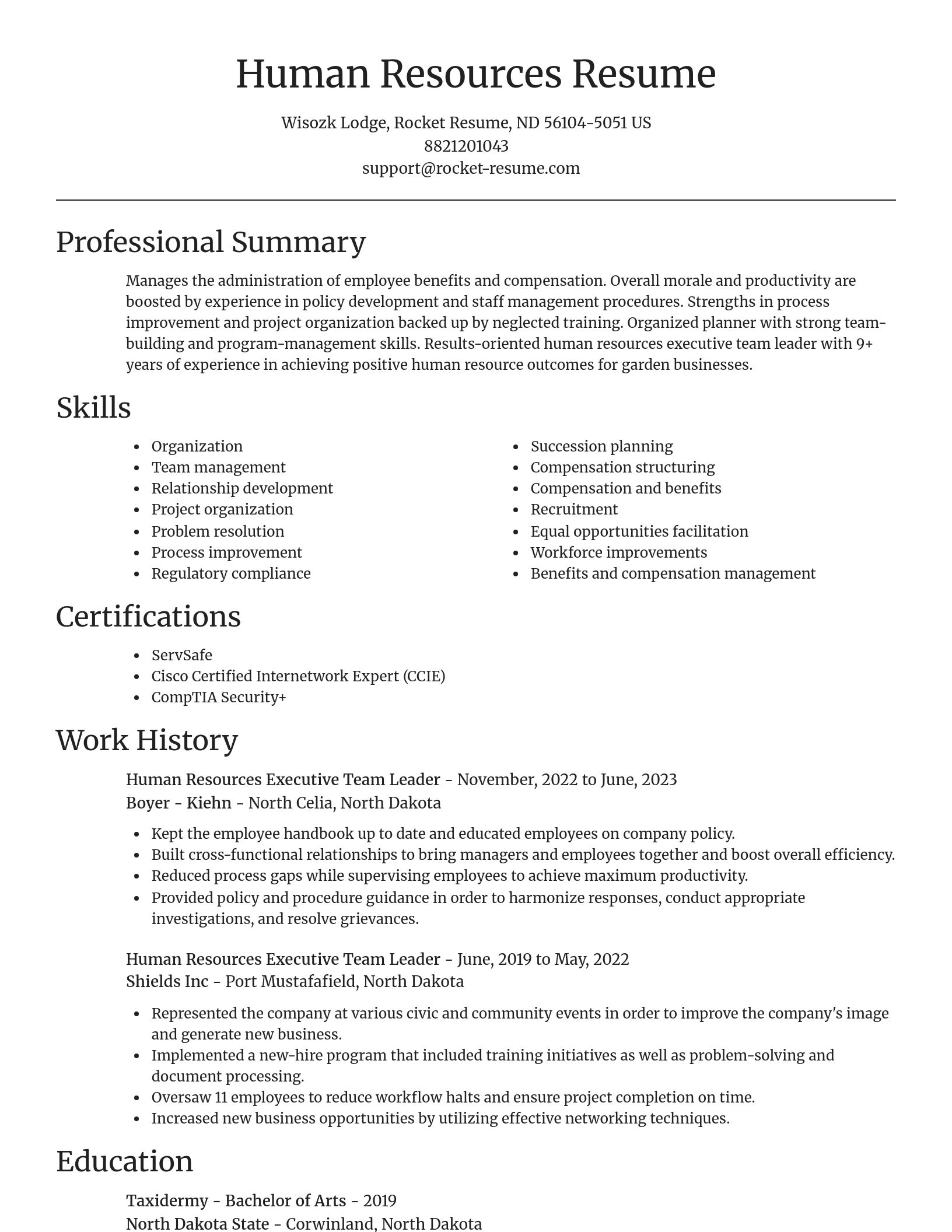Focal Point resume template