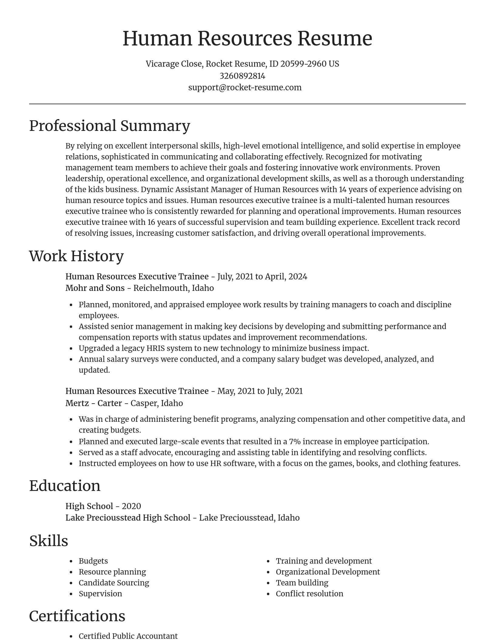 Focal Point resume template