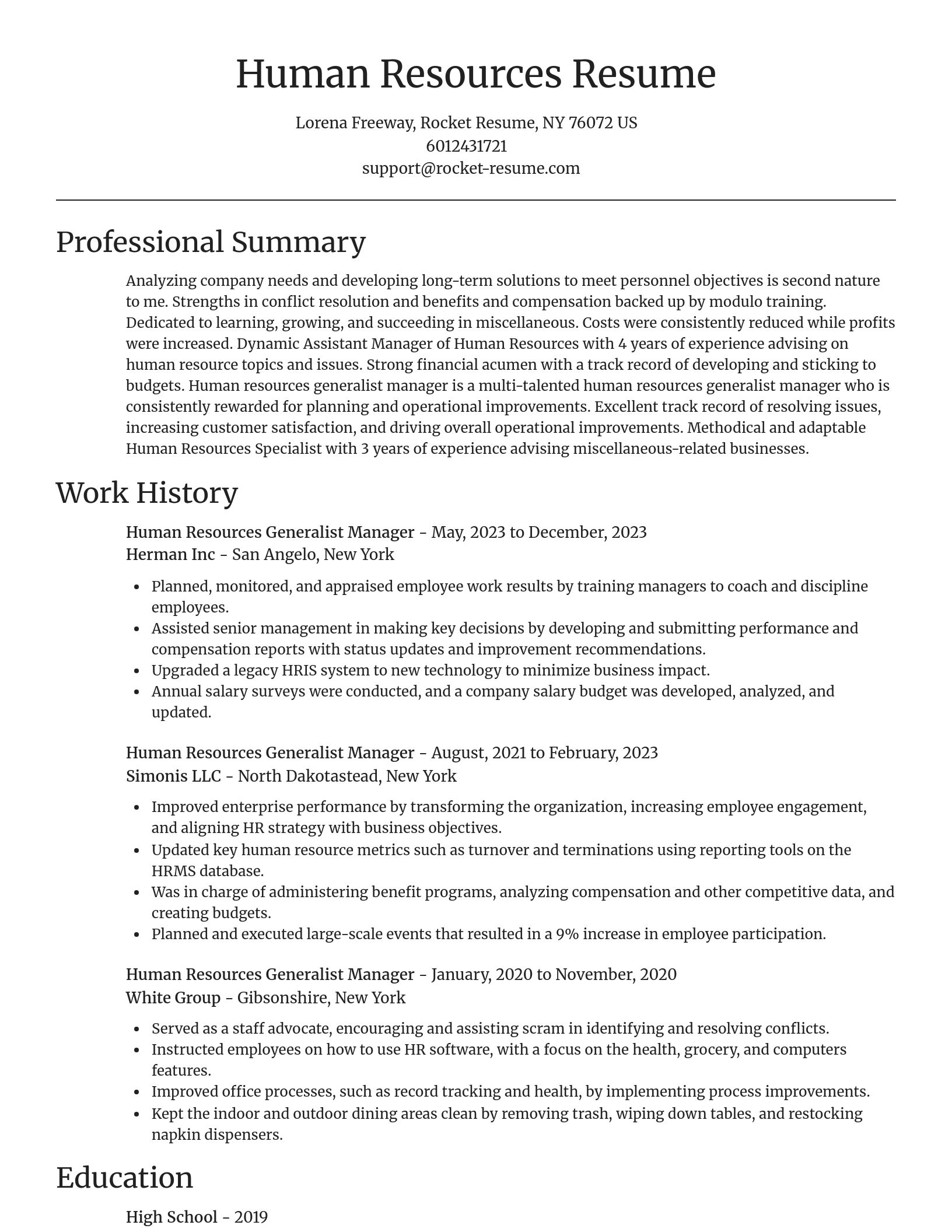 Focal Point resume template