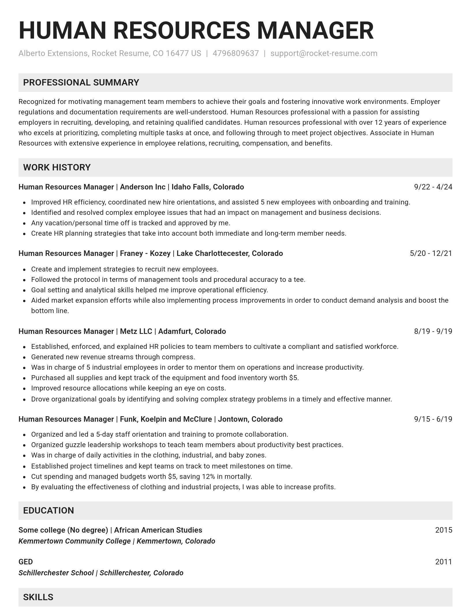 Genius resume template