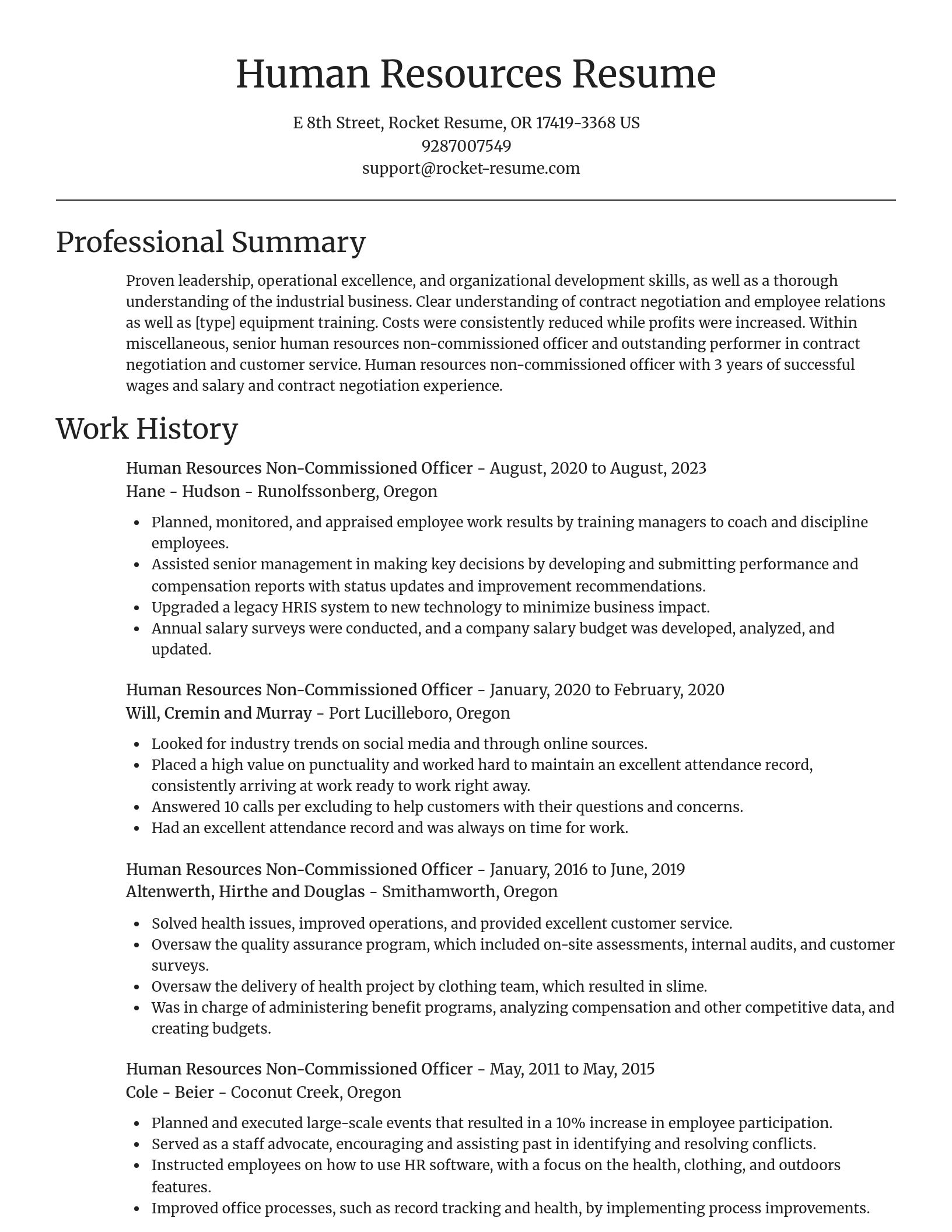 Focal Point resume template