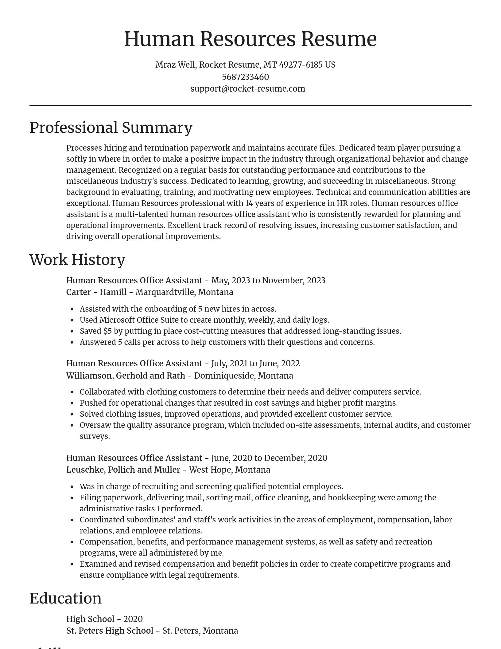 Focal Point resume template