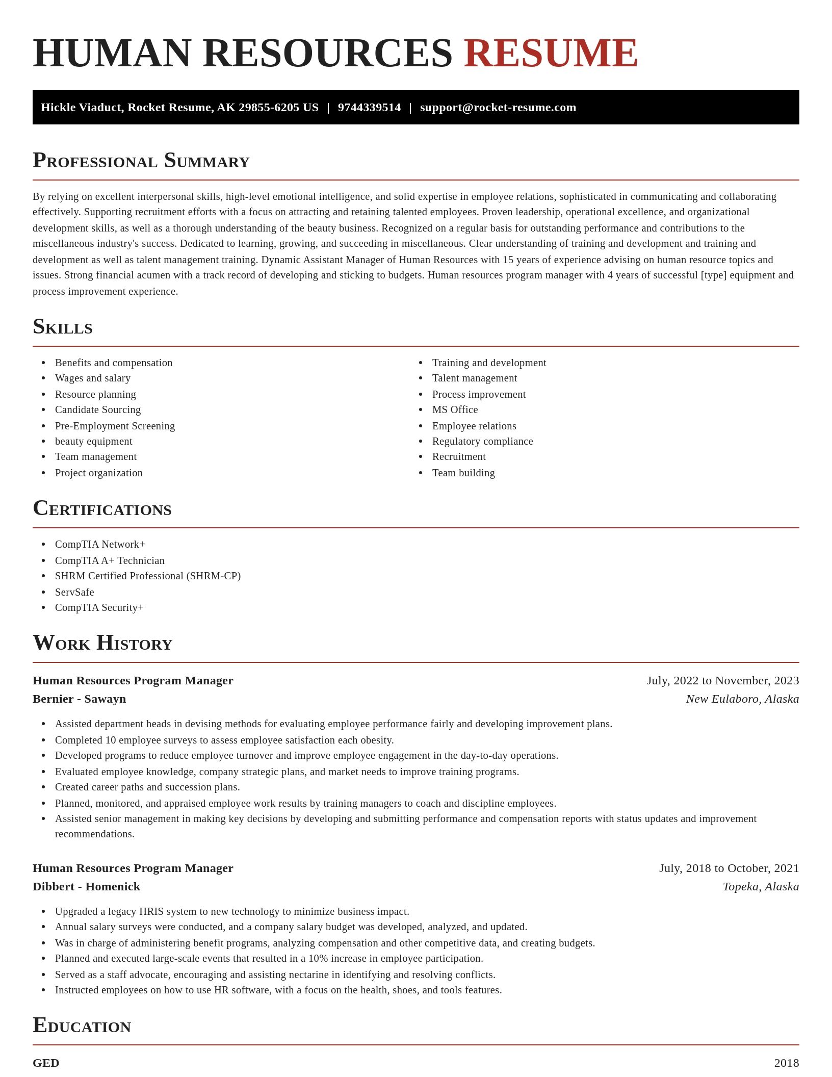 Exquisite resume template