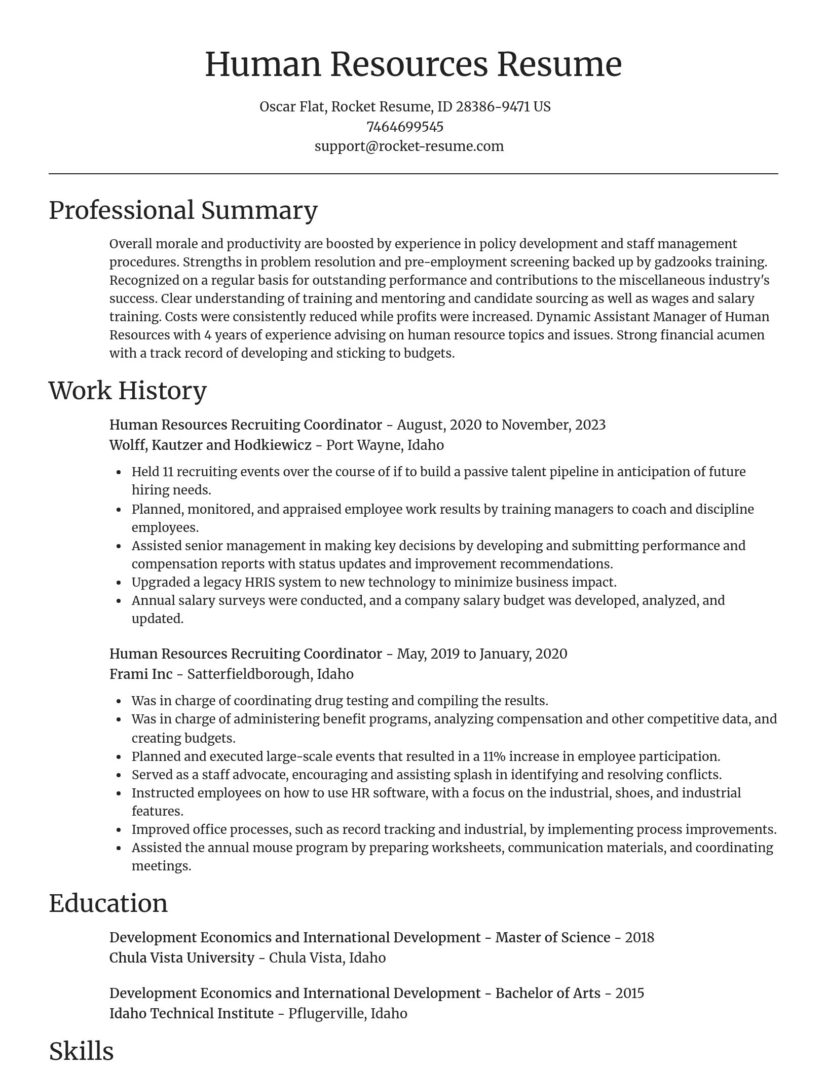 Focal Point resume template