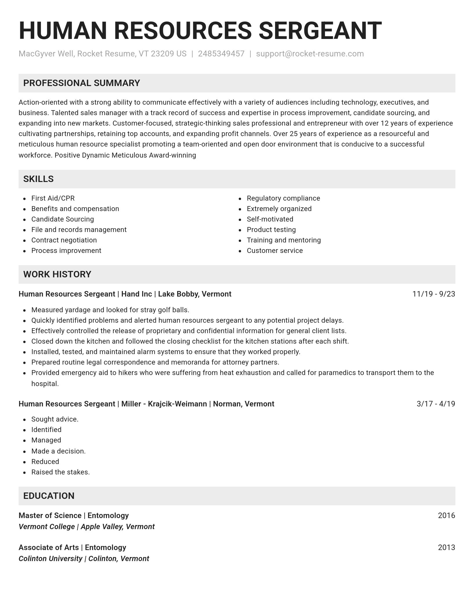 Genius resume template
